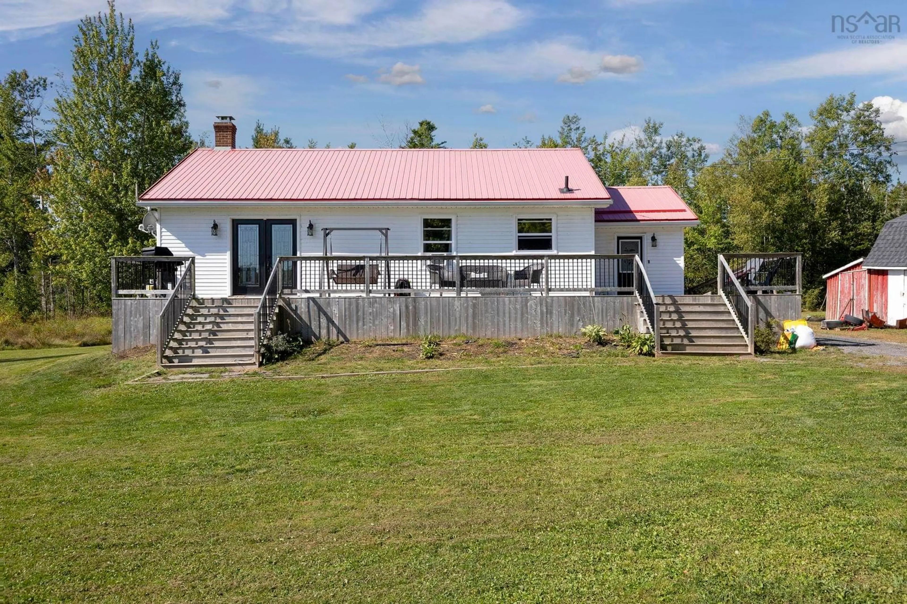 A pic from outside/outdoor area/front of a property/back of a property/a pic from drone, building for 6450 Highway 6, Three Brooks Nova Scotia B0K 1H0