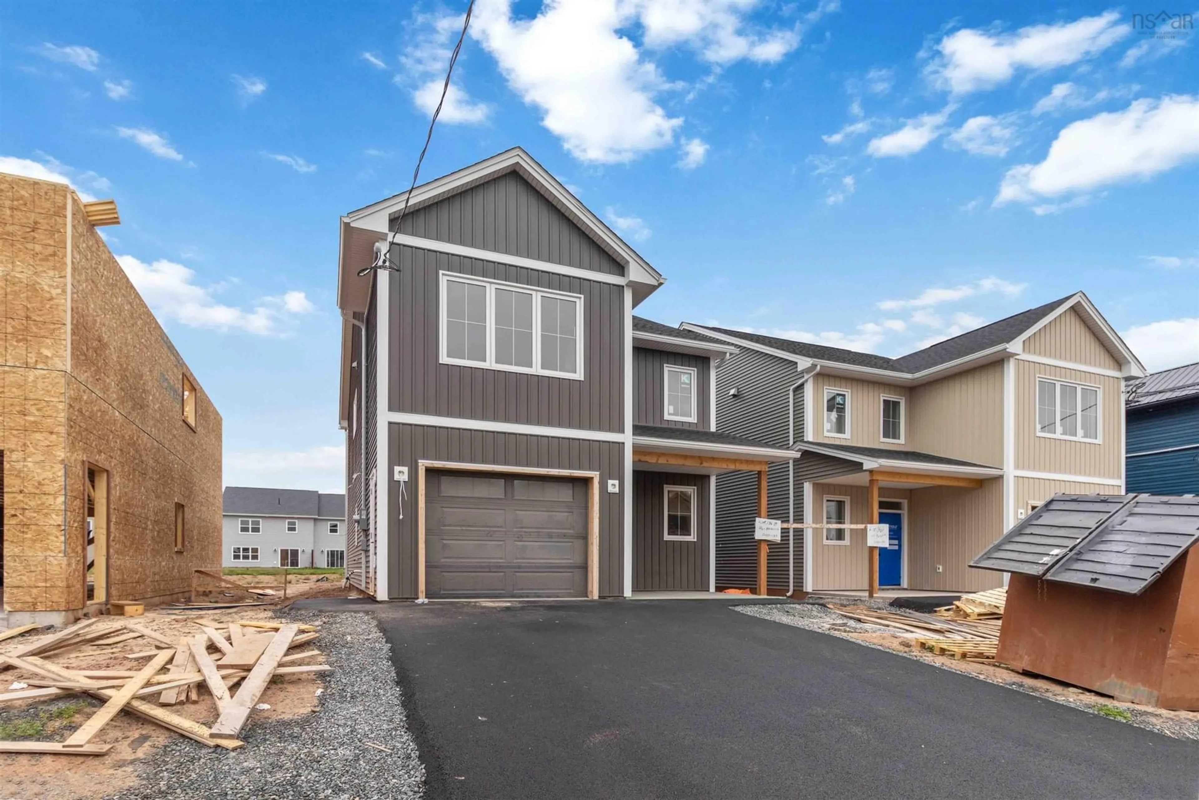 Home with vinyl exterior material, street for 46 Brianna, Lantz Nova Scotia B2S 0K4