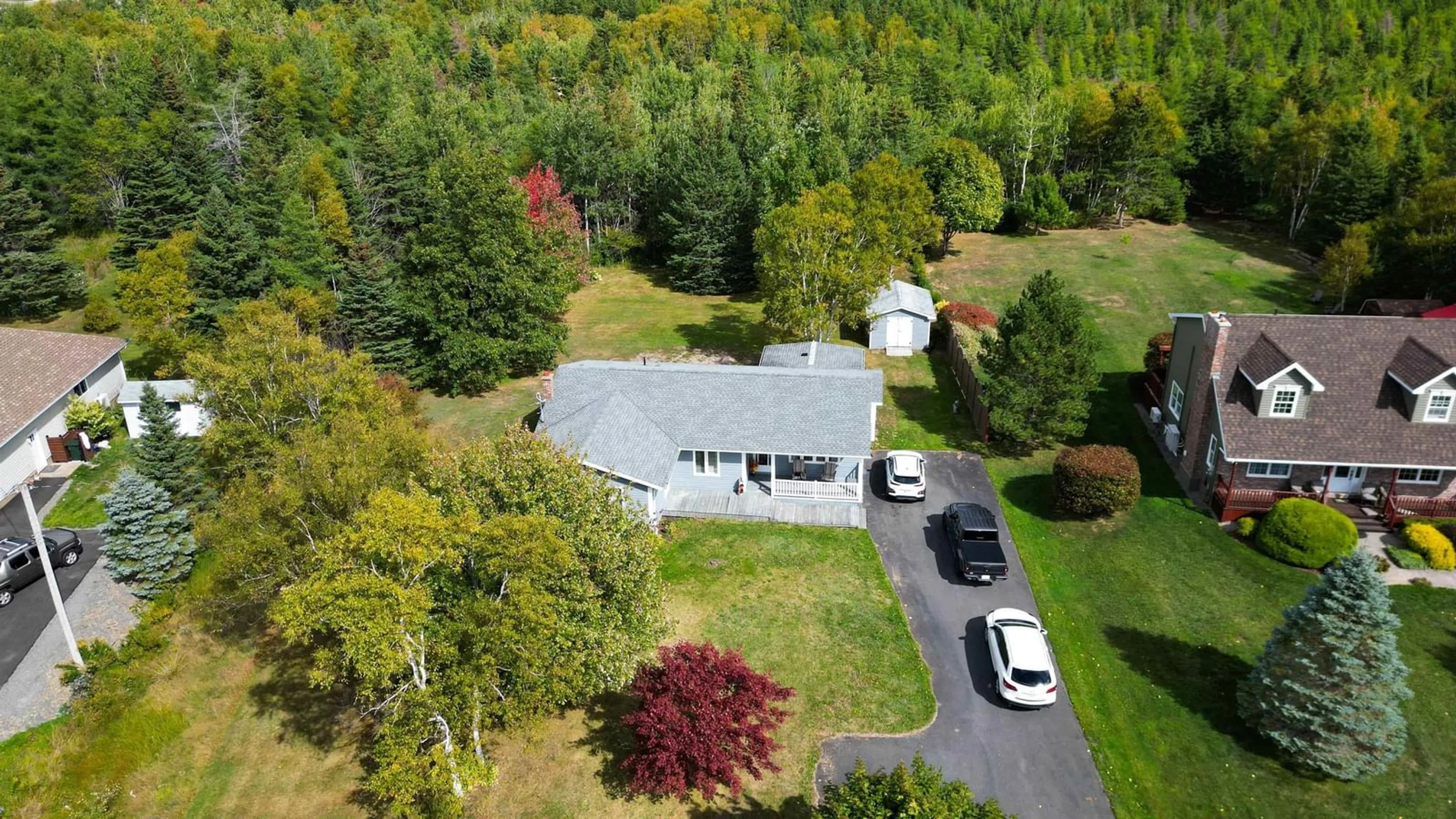 A pic from outside/outdoor area/front of a property/back of a property/a pic from drone, unknown for 15 Nicklewood Dr, River Ryan Nova Scotia B1H 5R9