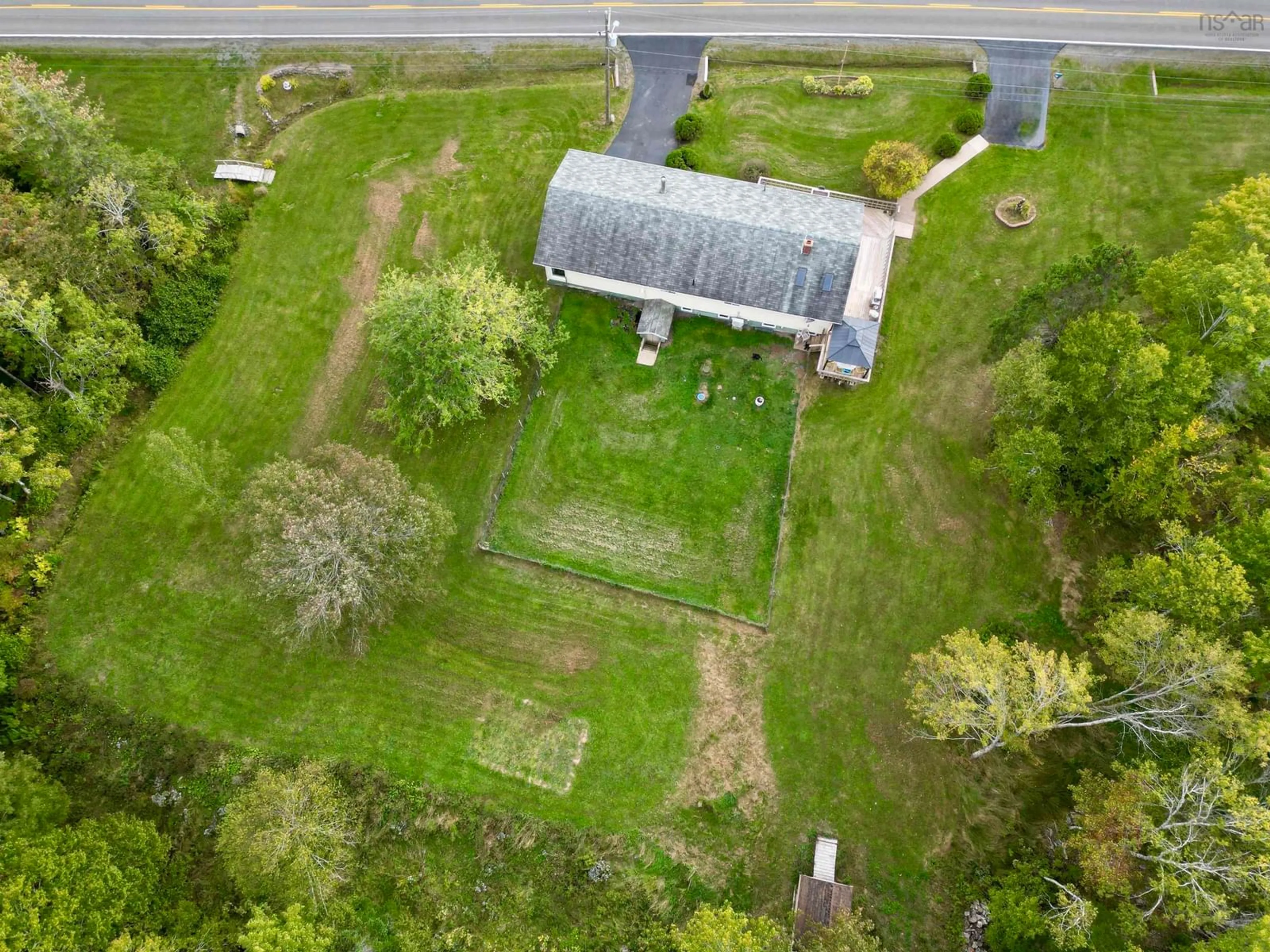 A pic from outside/outdoor area/front of a property/back of a property/a pic from drone, street for 5585 Highway 4, Kempt Road Nova Scotia B0E 1J0