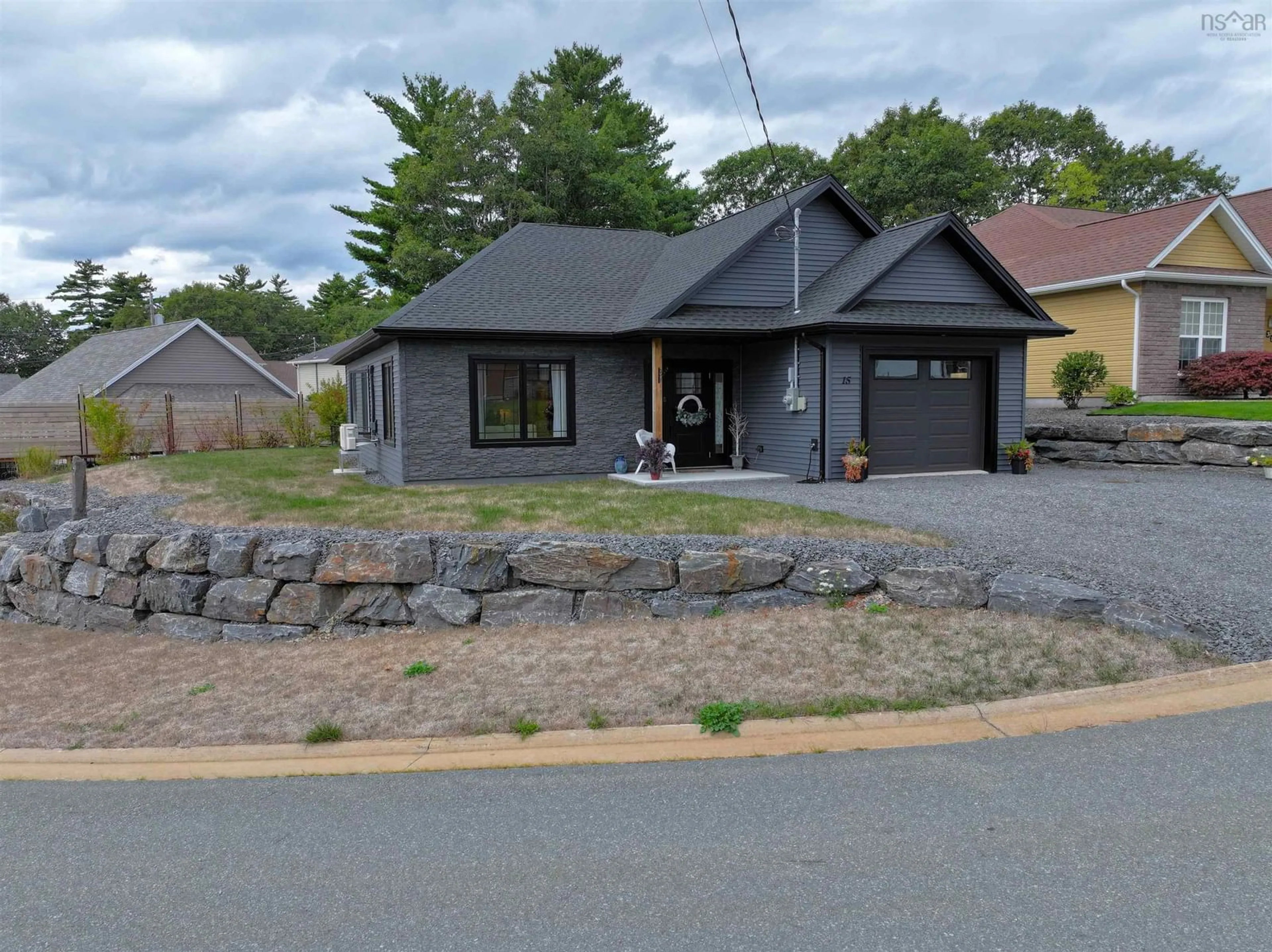 Home with brick exterior material, street for 15 Dr Ernst Crt, Bridgewater Nova Scotia B4V 9A3
