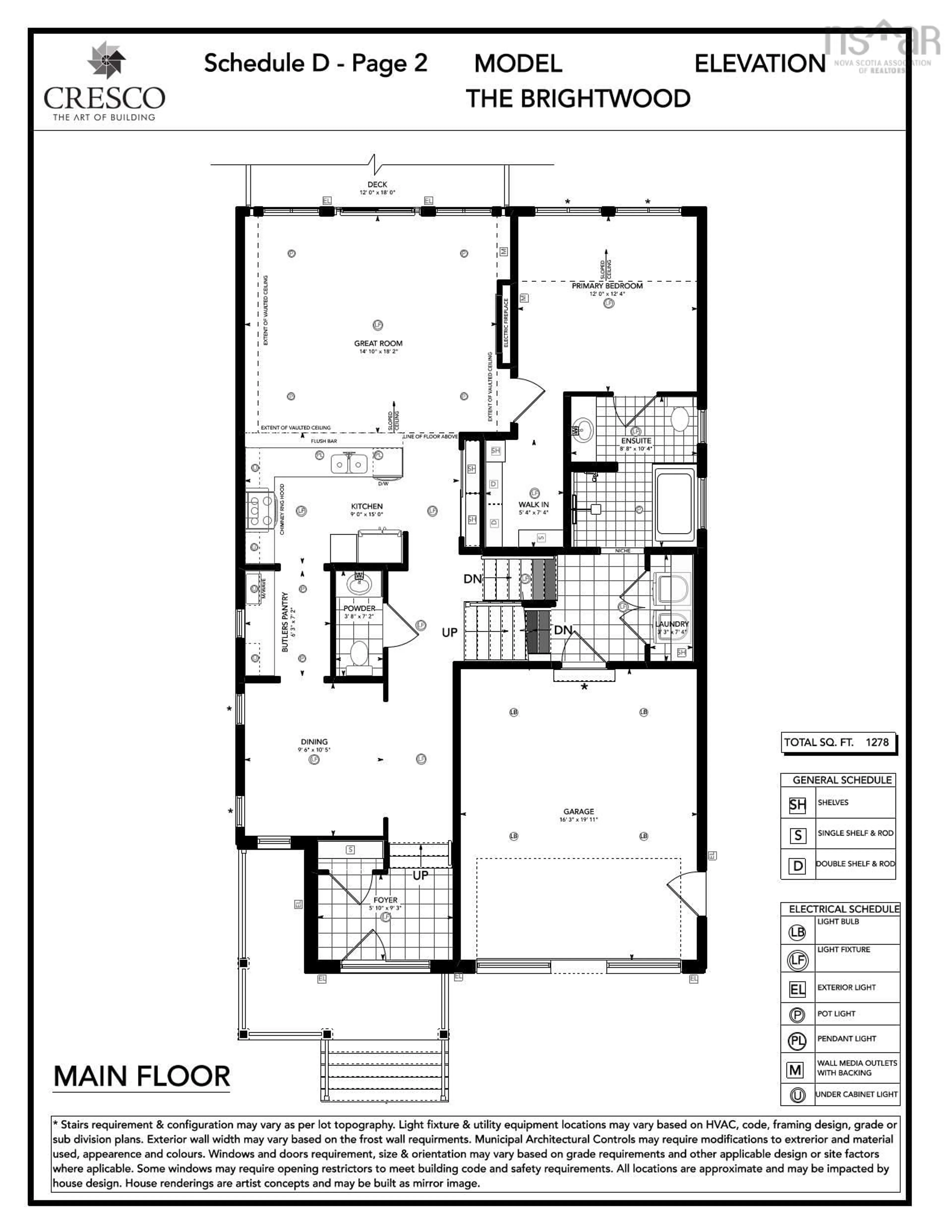 Floor plan for 110 Gardenia Way #GW016, Dartmouth Nova Scotia B2X 0C7