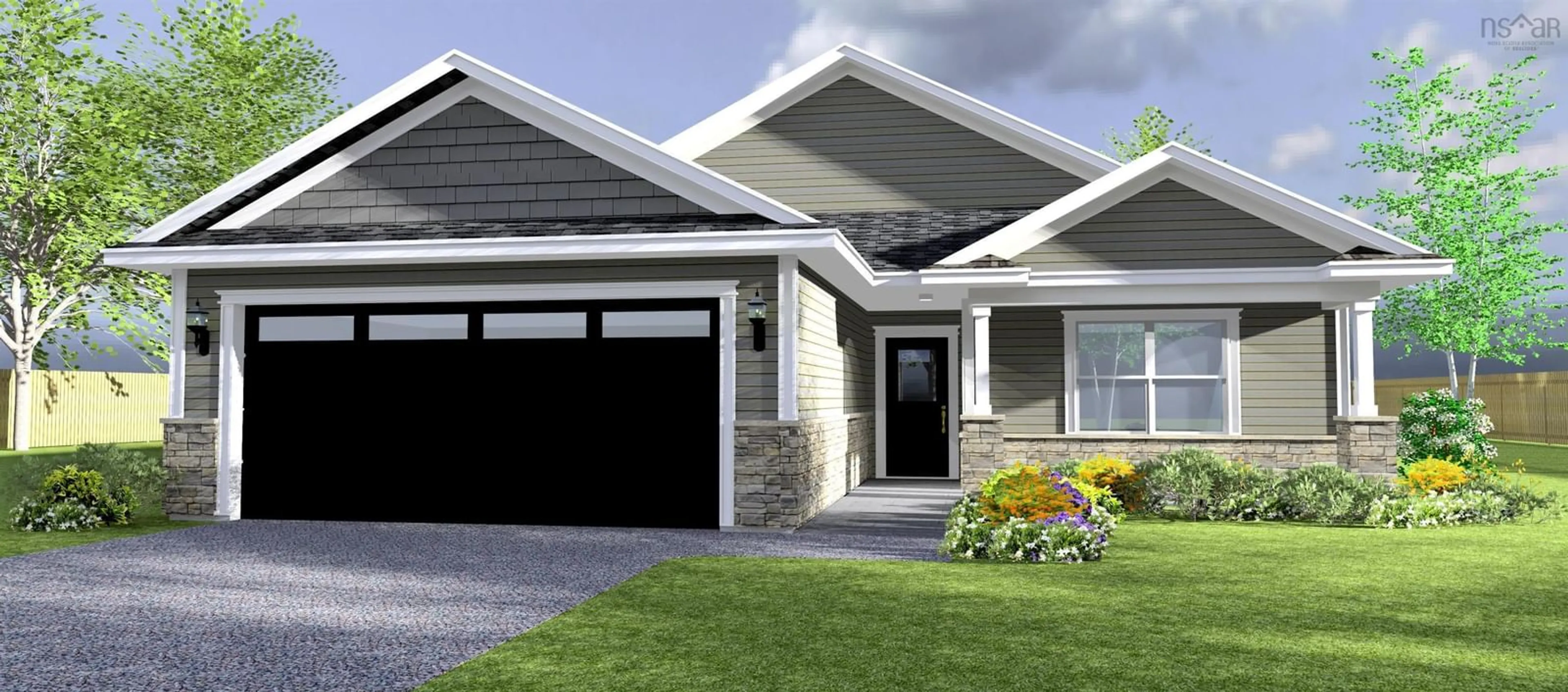 Home with vinyl exterior material, street for 14 Blackbird Way, Garlands Crossing Nova Scotia B0N 2T0
