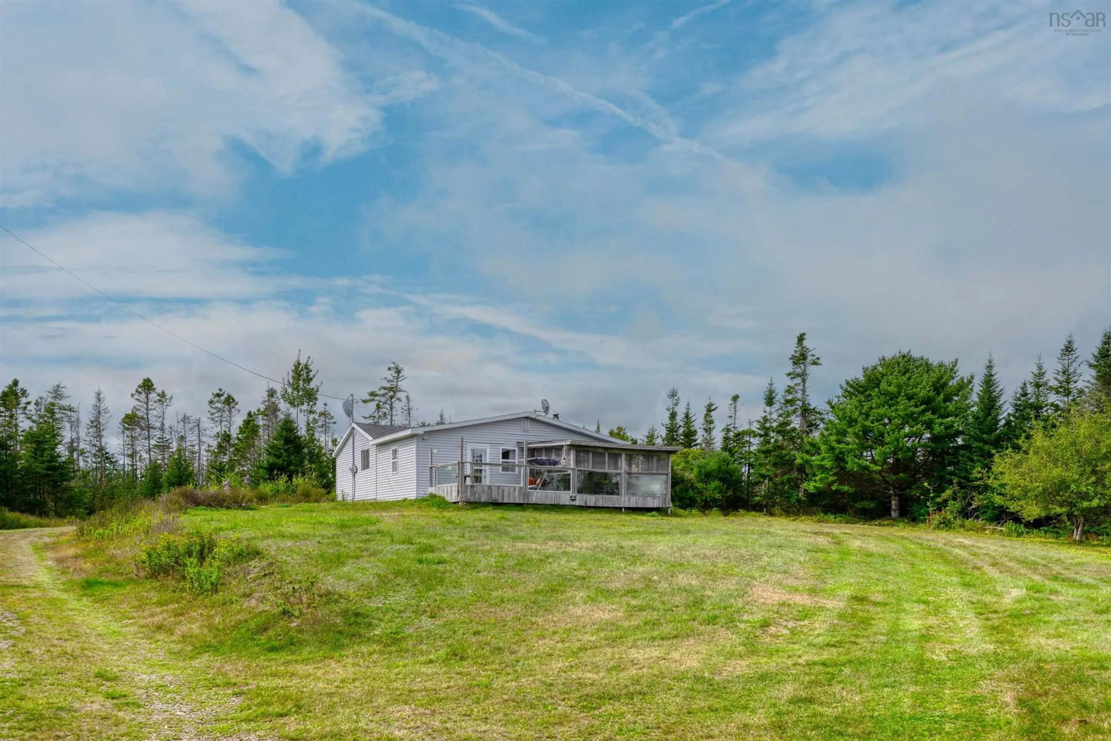 A pic from outside/outdoor area/front of a property/back of a property/a pic from drone, building for 28507 7 Hwy, Moser River Nova Scotia B0J 2K0