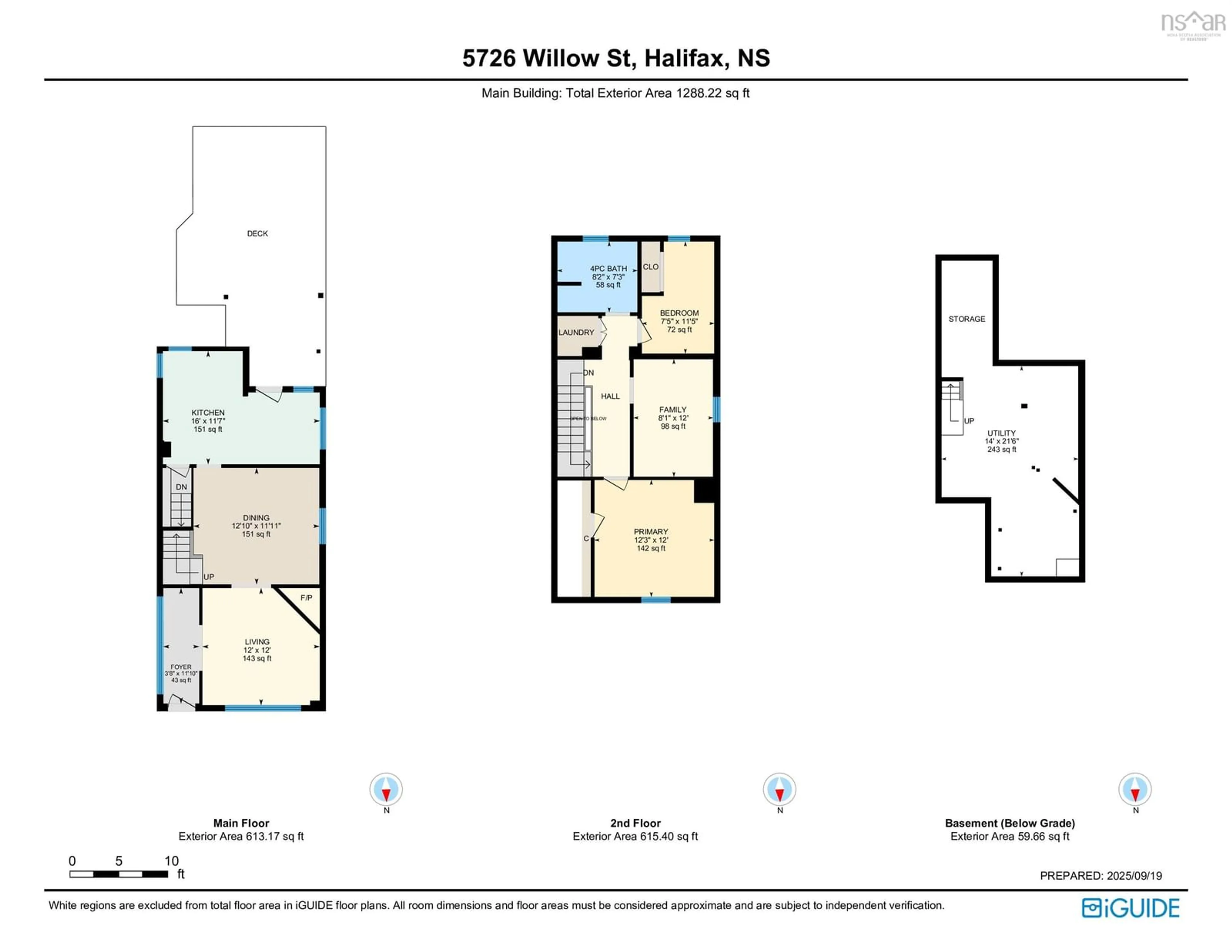 Floor plan for 5726 Willow St, Halifax Nova Scotia B3K 1L7