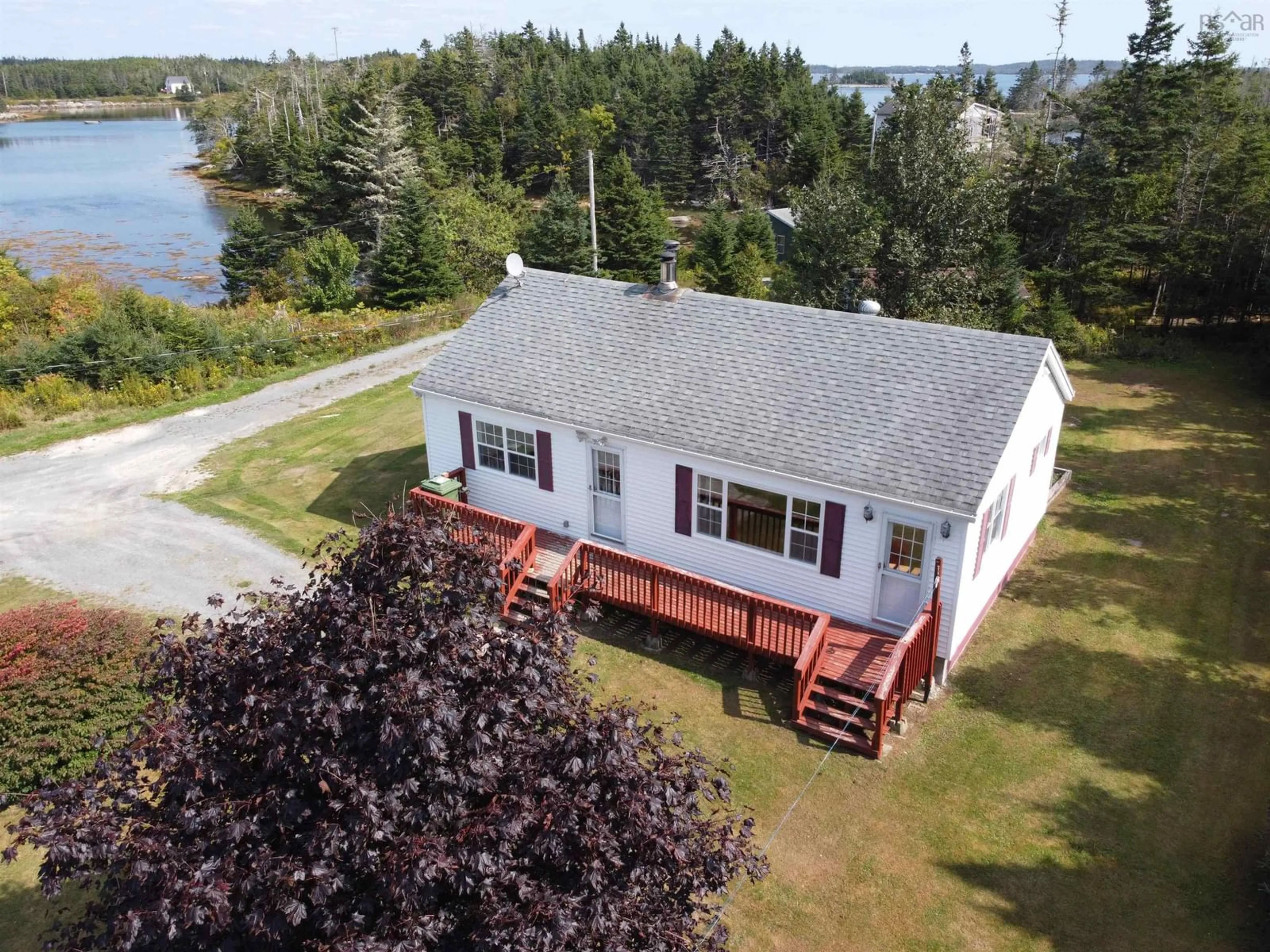 A pic from outside/outdoor area/front of a property/back of a property/a pic from drone, water/lake/river/ocean view for 1110 Mushaboom Rd, Mushaboom Nova Scotia B0J 3H0