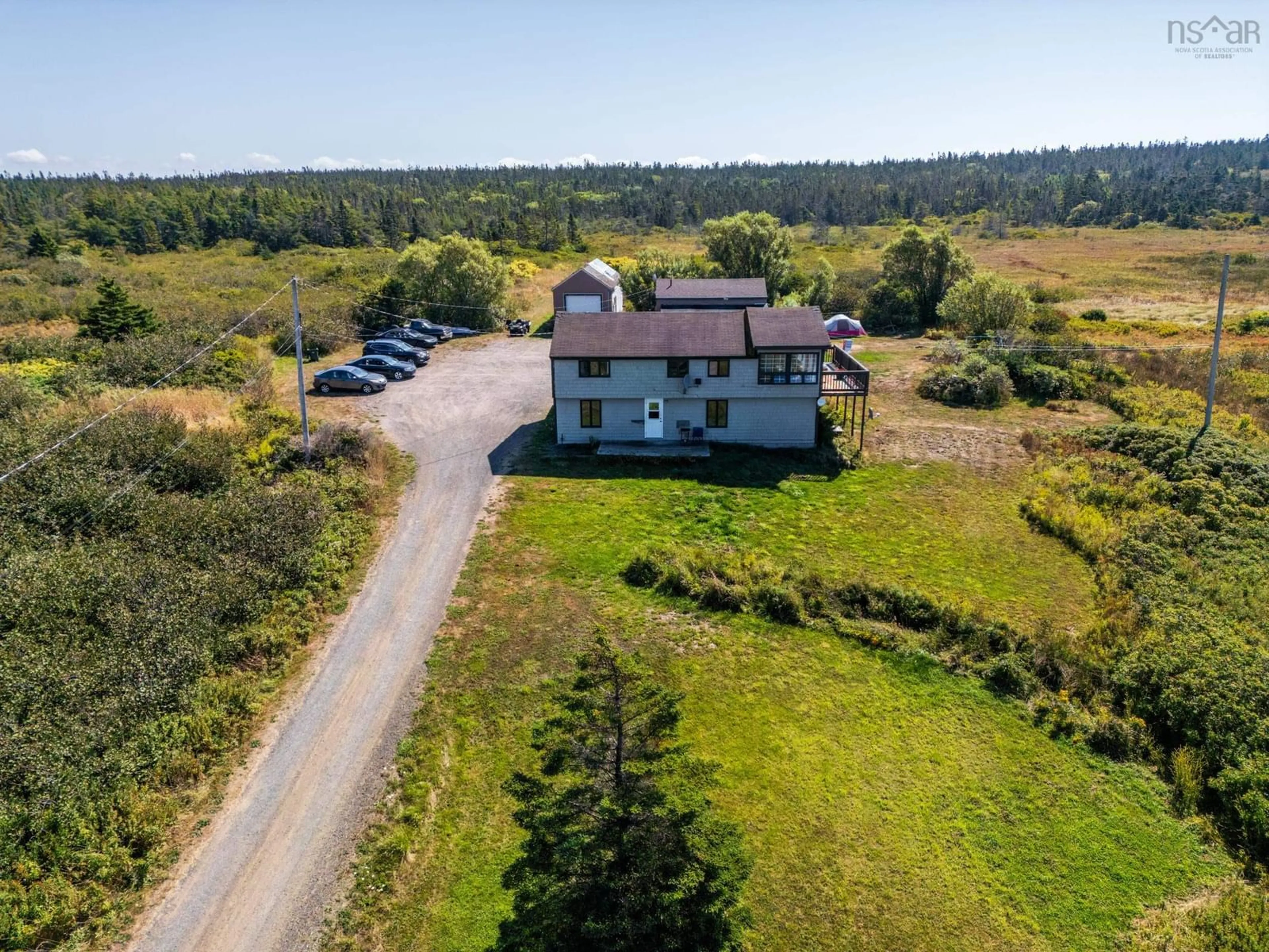 A pic from outside/outdoor area/front of a property/back of a property/a pic from drone, building for 171 173 Overcove Road, Freeport Nova Scotia B0V 1B0