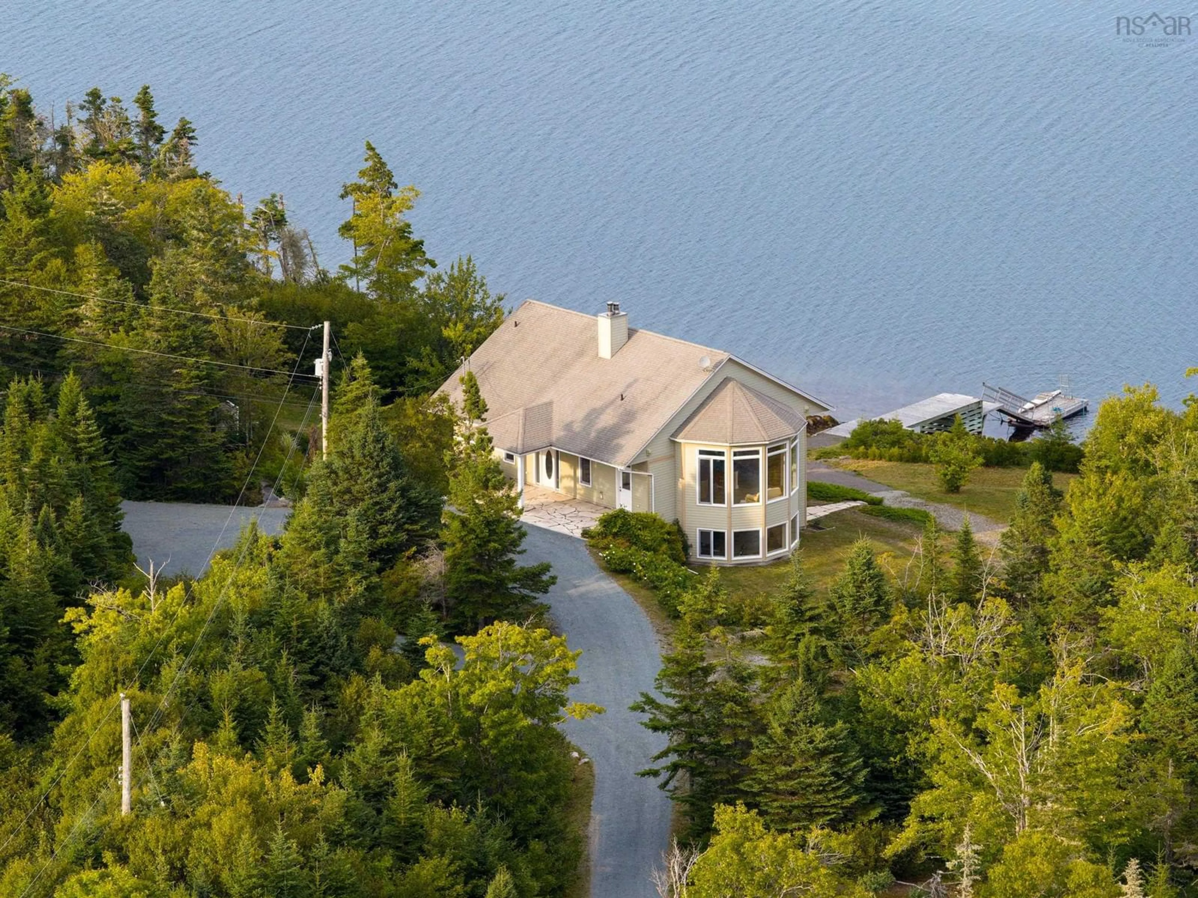 A pic from outside/outdoor area/front of a property/back of a property/a pic from drone, water/lake/river/ocean view for 43 Bayview Cres, Prospect Nova Scotia B3T 2C9
