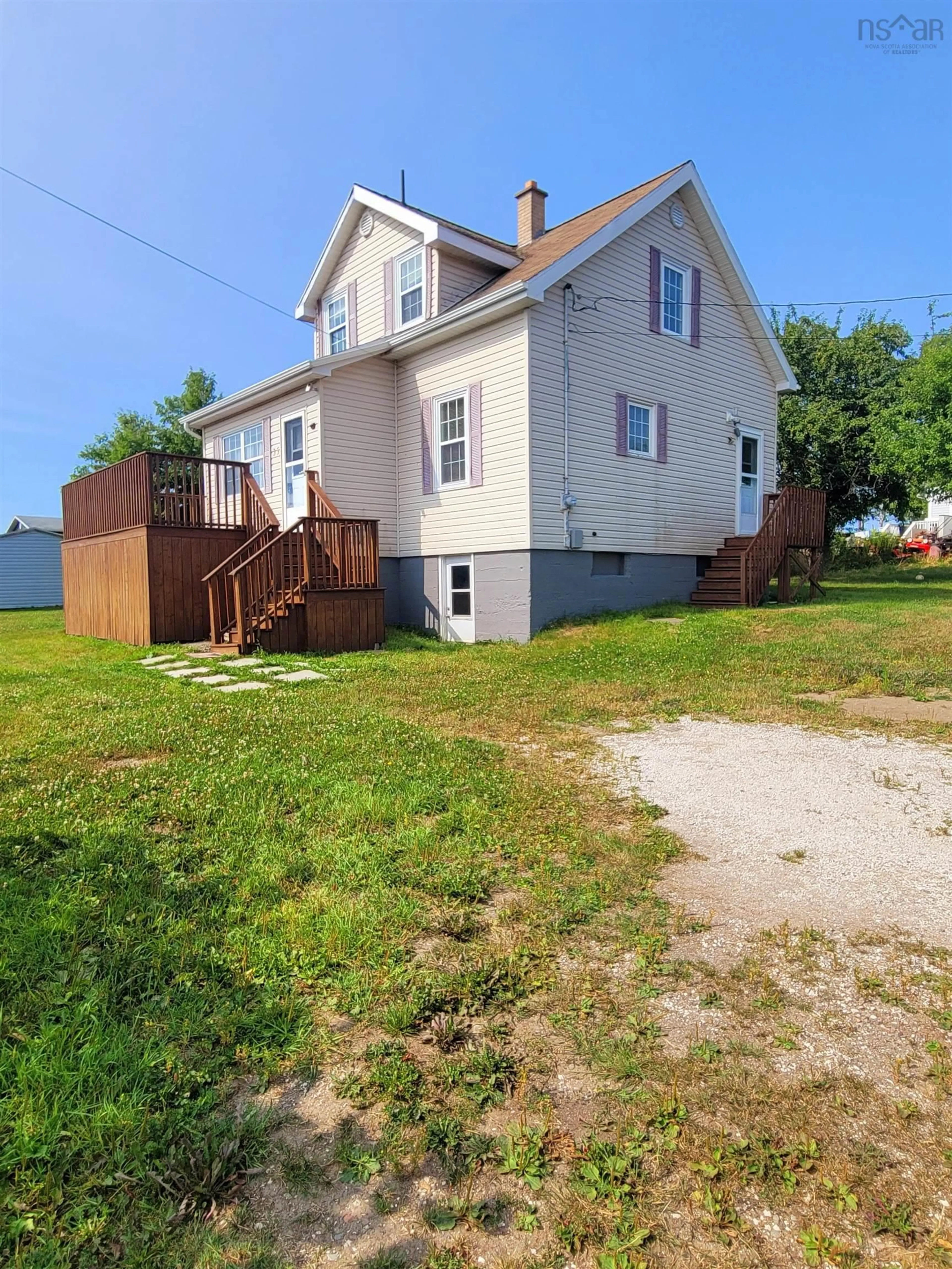 A pic from outside/outdoor area/front of a property/back of a property/a pic from drone, street for 35 Centre St, Reserve Mines Nova Scotia B1E 1B1