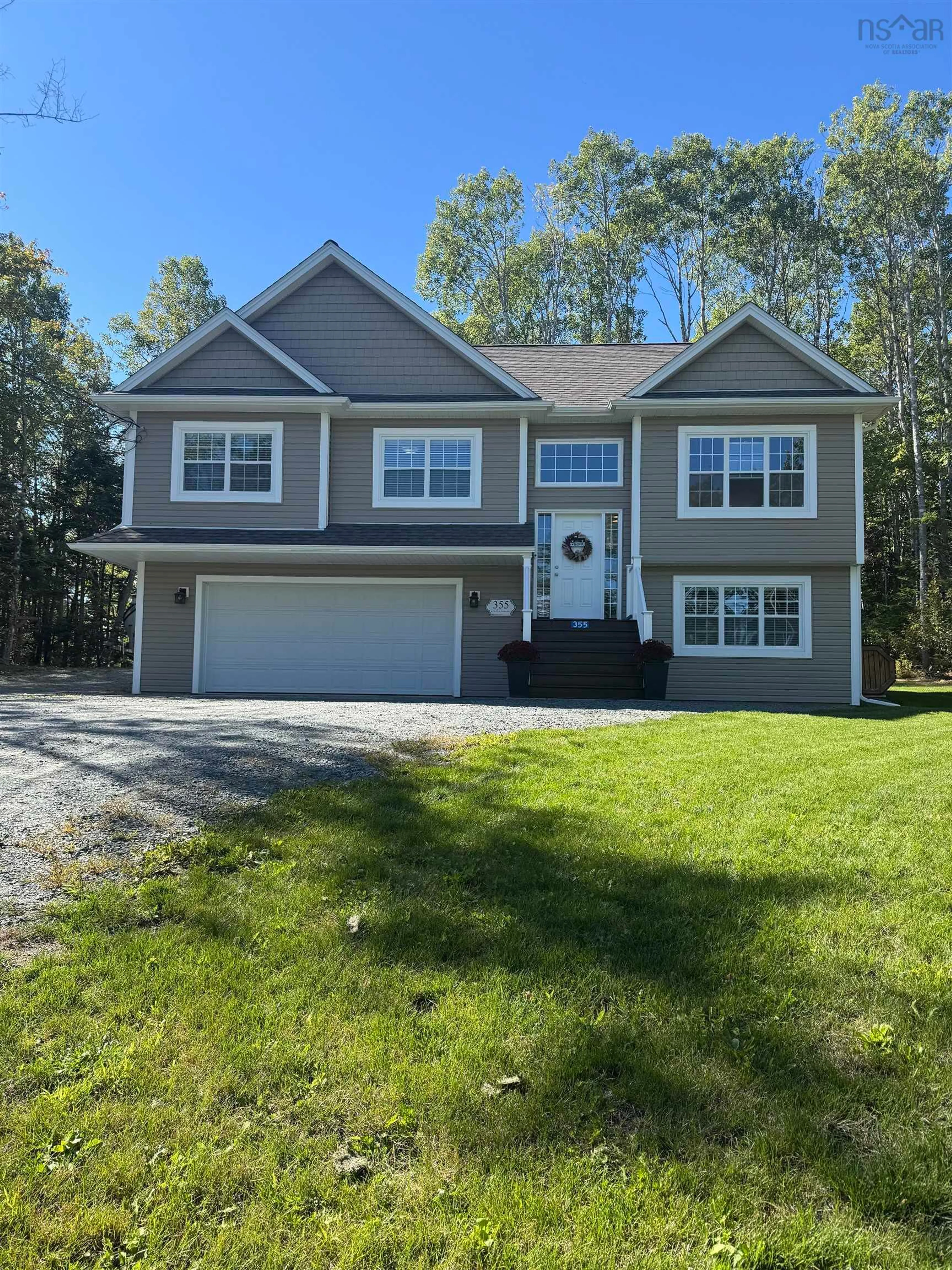 Home with vinyl exterior material, street for 355 Crooked Stick Pass, Beaver Bank Nova Scotia B4G 0B9