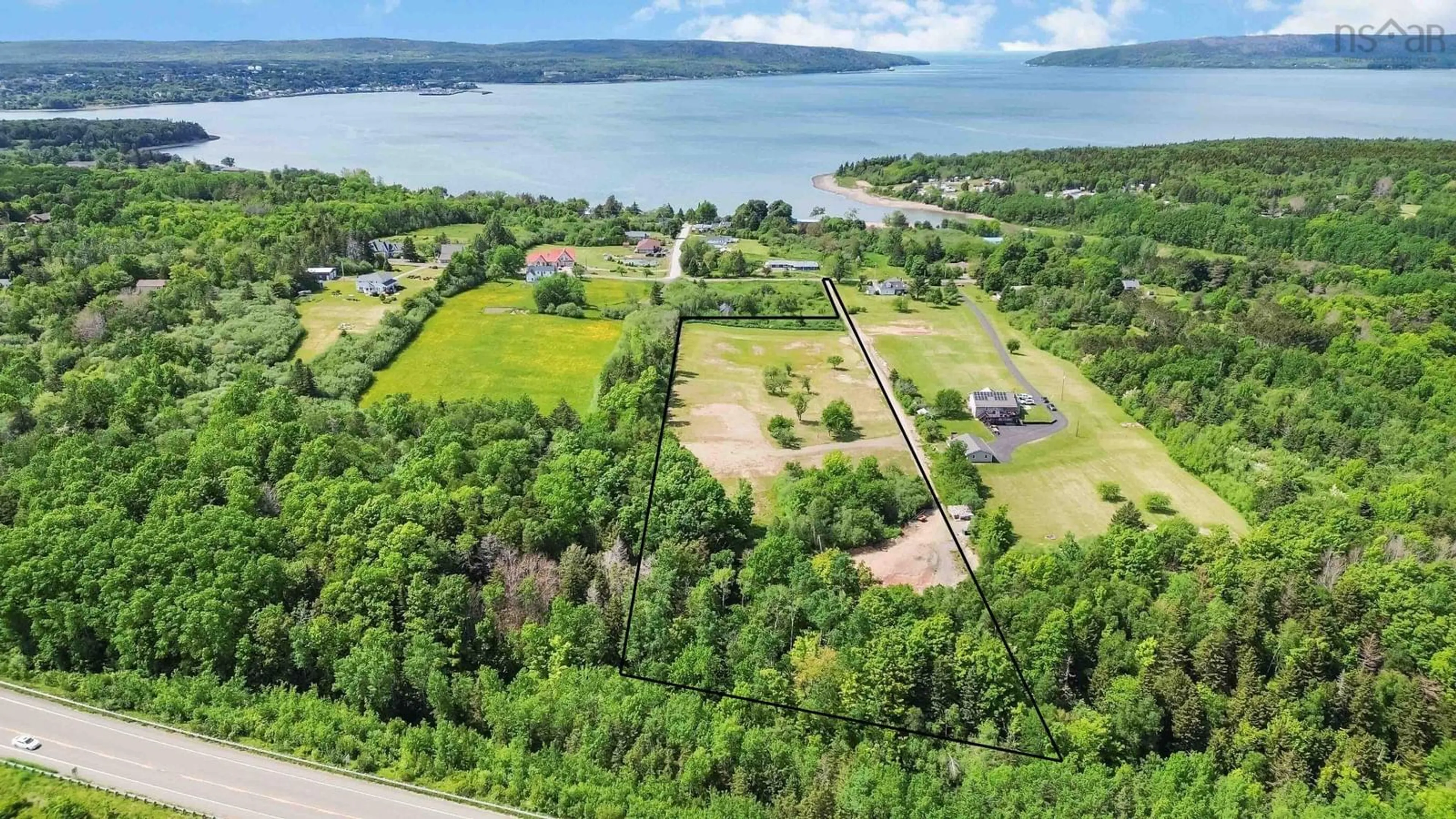 A pic from outside/outdoor area/front of a property/back of a property/a pic from drone, water/lake/river/ocean view for lot 3 & 4 West Old Post Rd, Smiths Cove Nova Scotia B0S 1S0