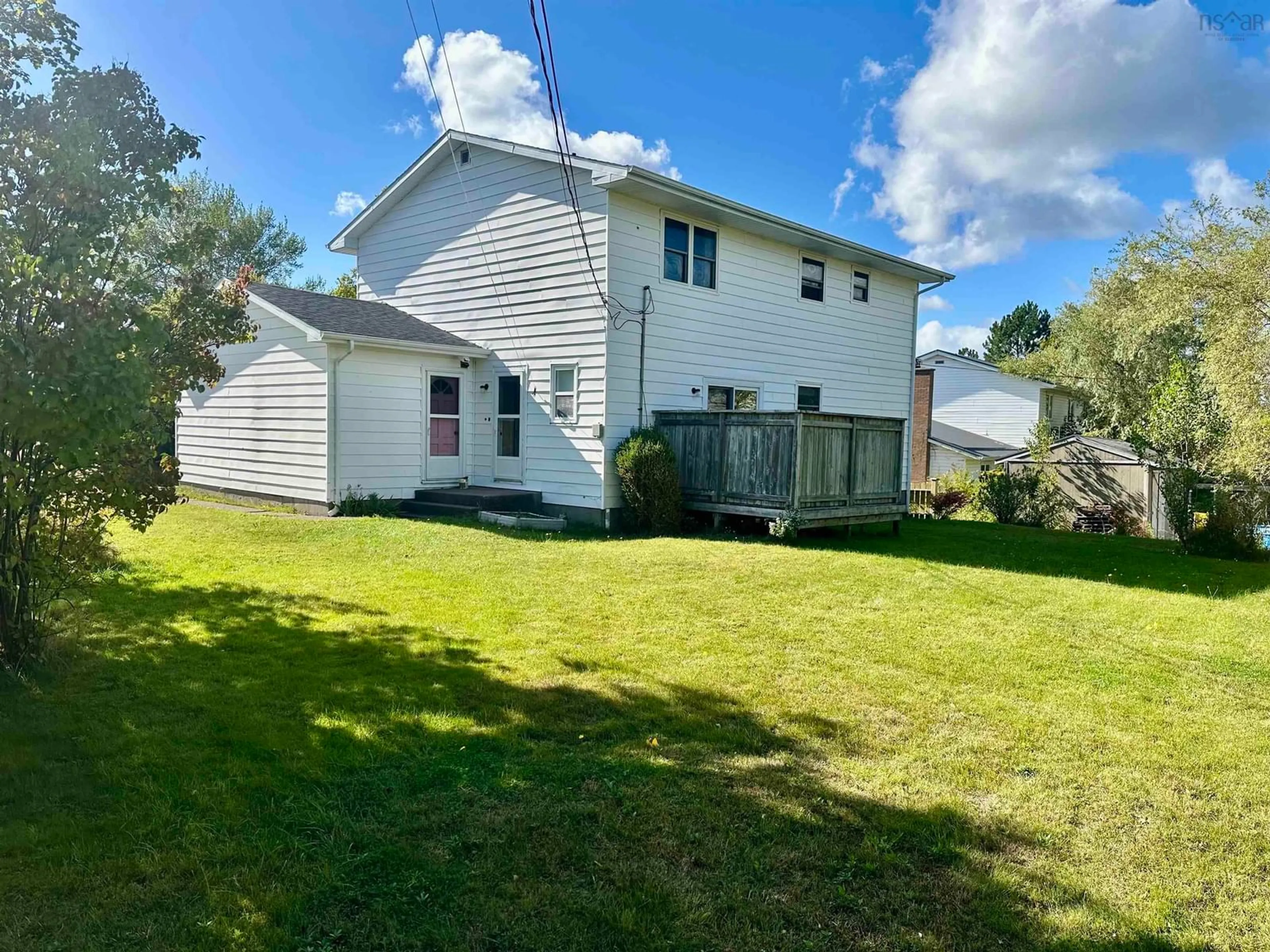 A pic from outside/outdoor area/front of a property/back of a property/a pic from drone, water/lake/river/ocean view for 3 Grants Crt, Port Hawkesbury Nova Scotia B9A 2K4