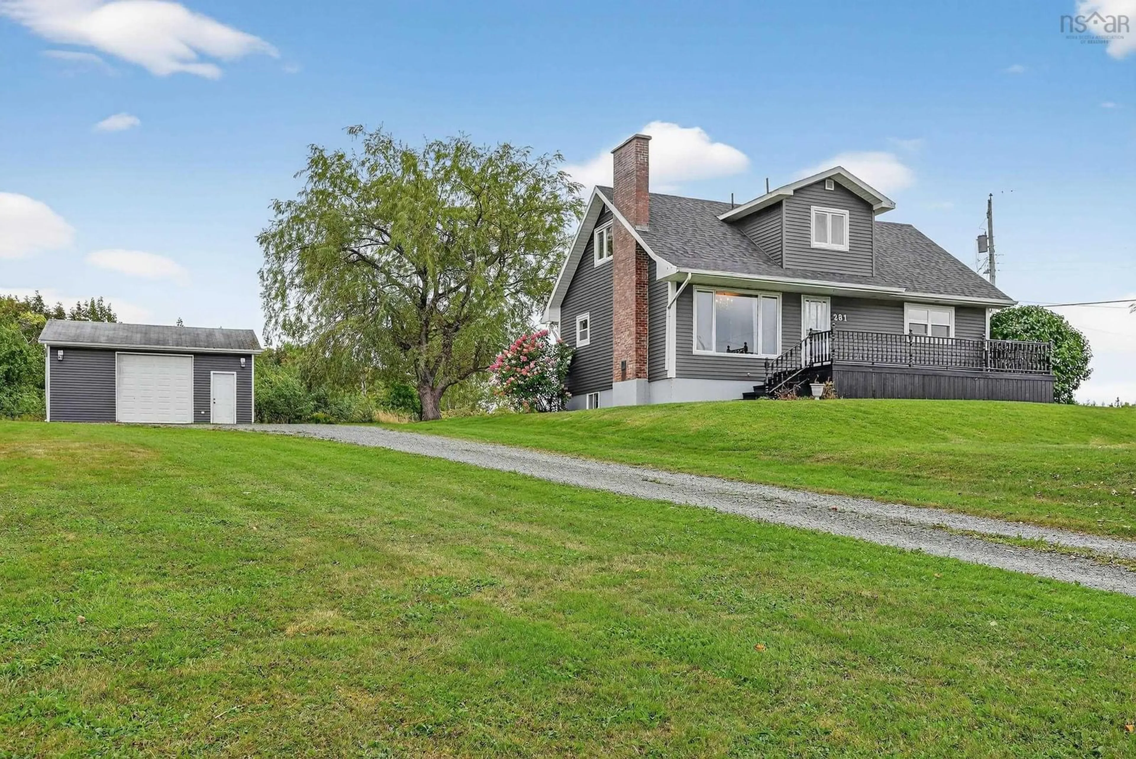 A pic from outside/outdoor area/front of a property/back of a property/a pic from drone, street for 281 Frenchvale Road, Balls Creek Nova Scotia B2A 4L1