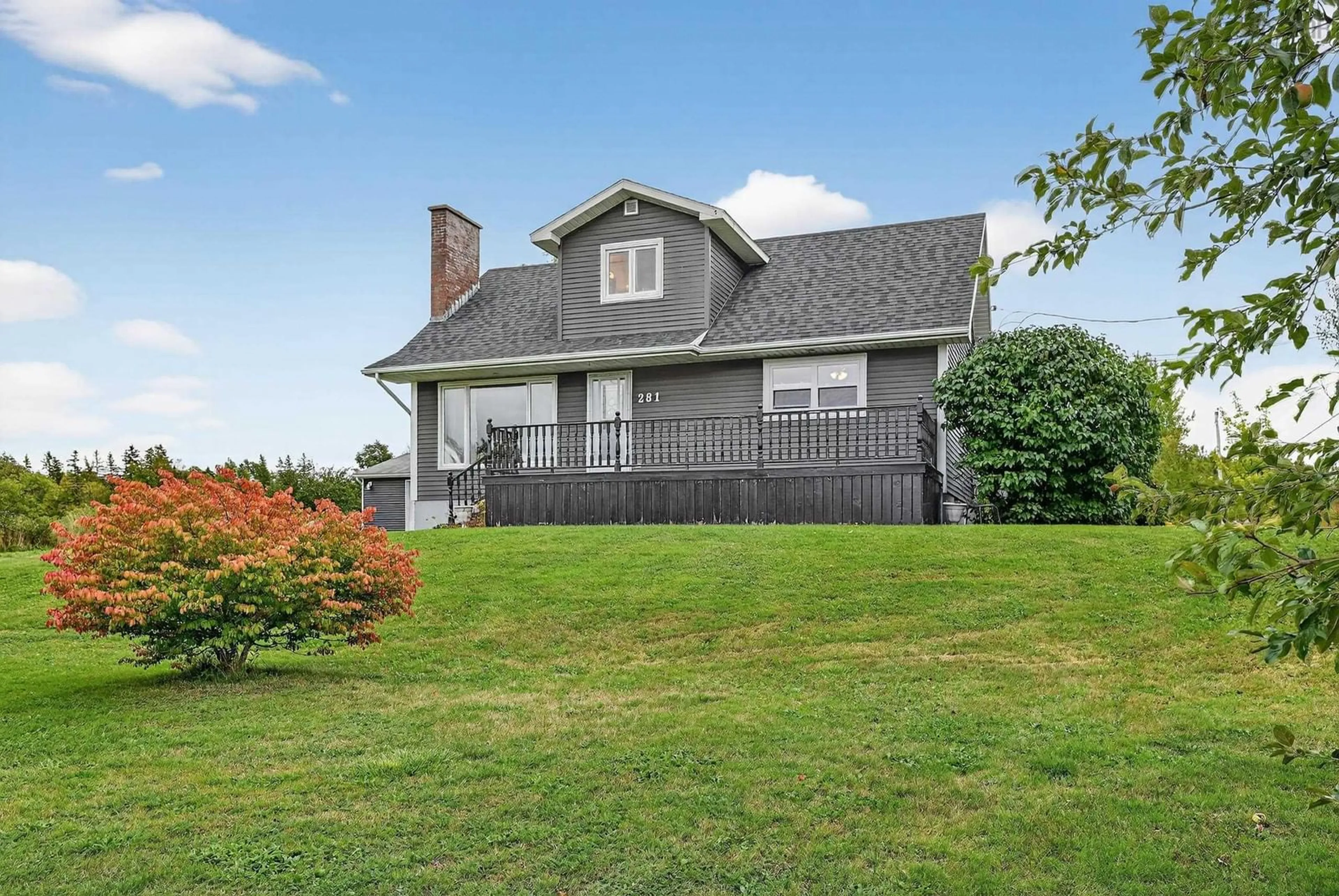 A pic from outside/outdoor area/front of a property/back of a property/a pic from drone, water/lake/river/ocean view for 281 Frenchvale Road, Balls Creek Nova Scotia B2A 4L1