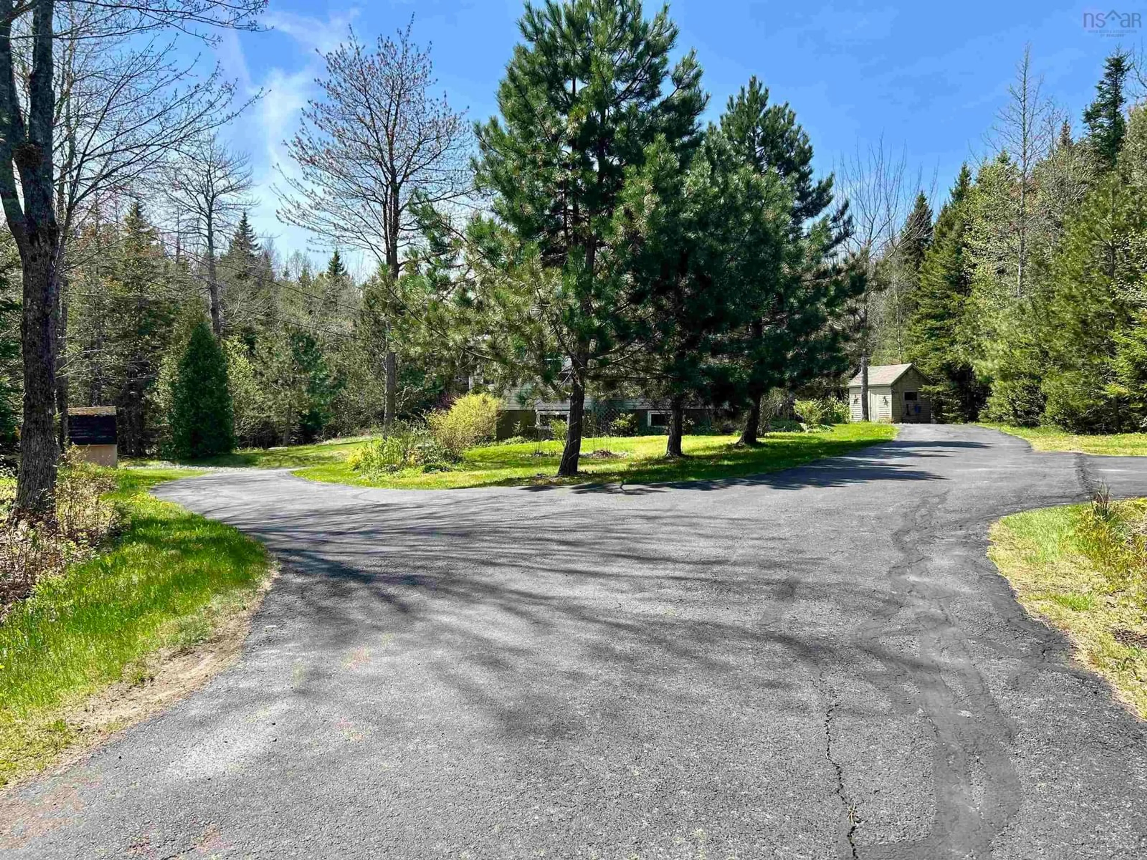 A pic from outside/outdoor area/front of a property/back of a property/a pic from drone, forest/trees view for 1233 Hastings Rd, Hastings Nova Scotia B4H 3Y3