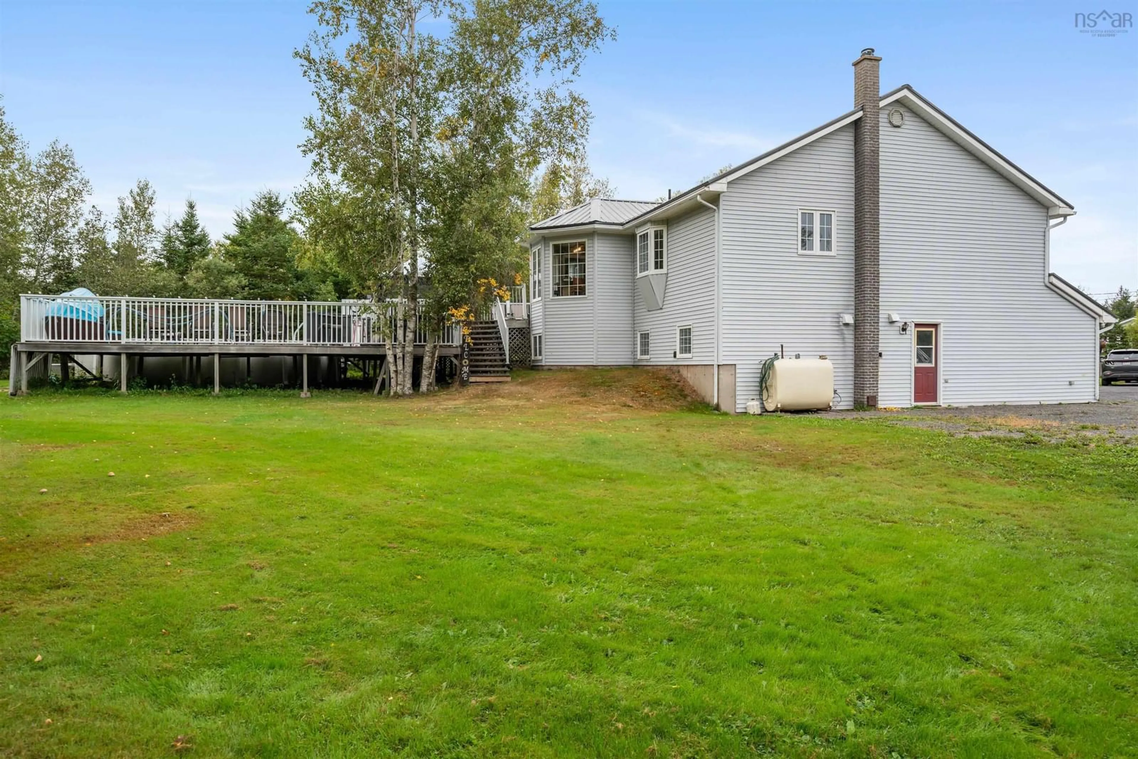 A pic from outside/outdoor area/front of a property/back of a property/a pic from drone, unknown for 55 Pleasant Dr, Lyons Brook Nova Scotia B0K 1H0
