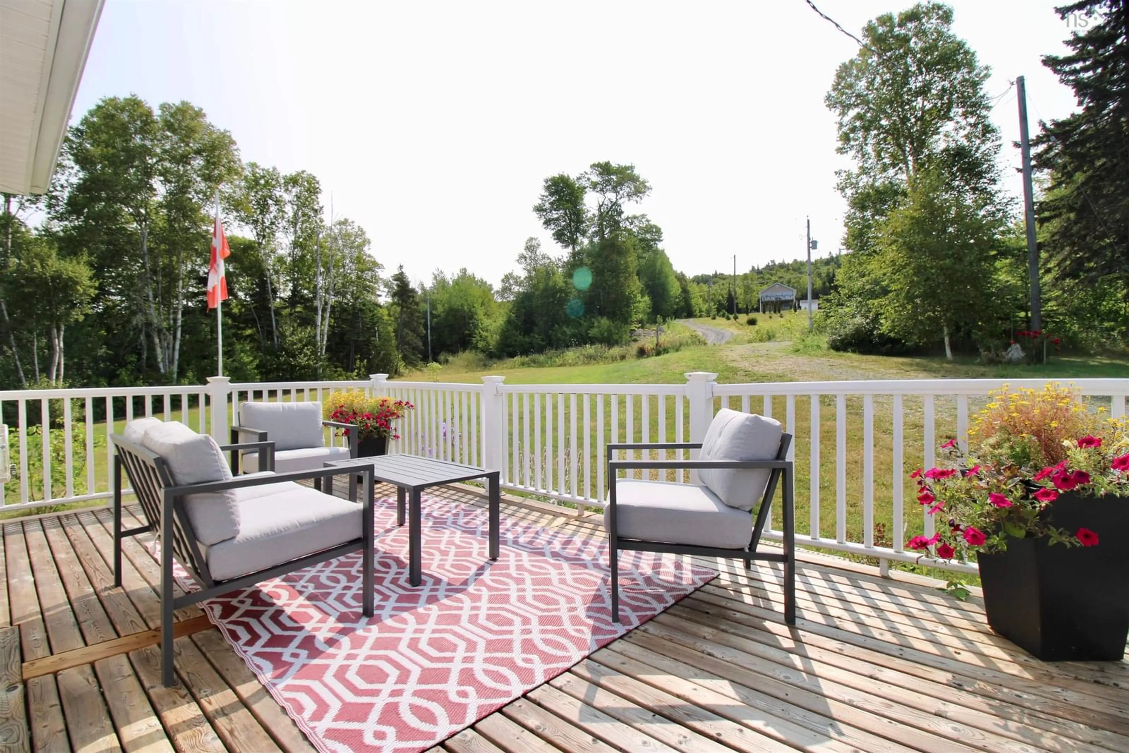 Patio, water/lake/river/ocean view for 11599 Kempt Head Rd, Boularderie Center Nova Scotia B1X 1K6