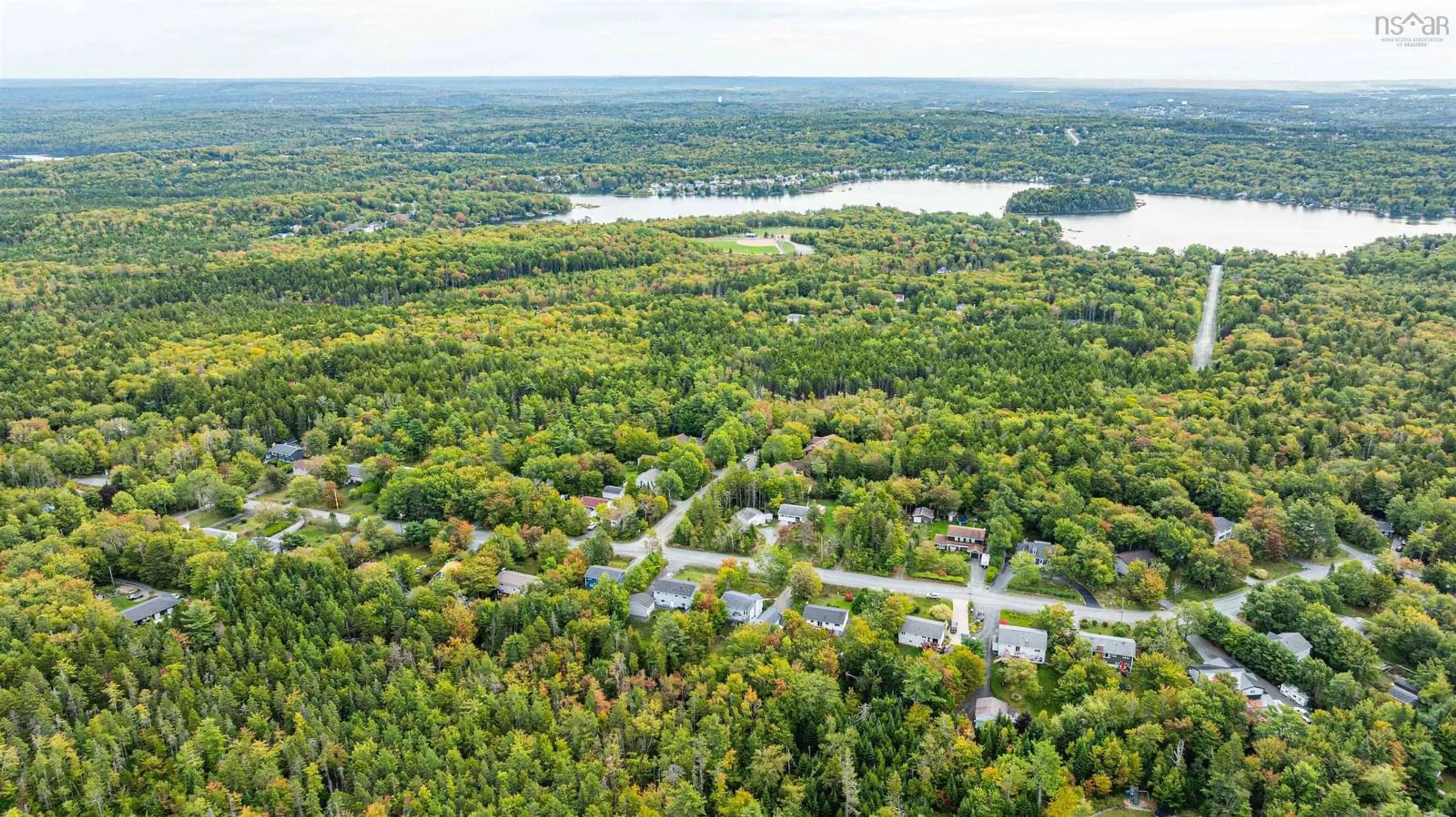 A pic from outside/outdoor area/front of a property/back of a property/a pic from drone, forest/trees view for 18 Reindeer Dr, Upper Sackville Nova Scotia B4E 3C1