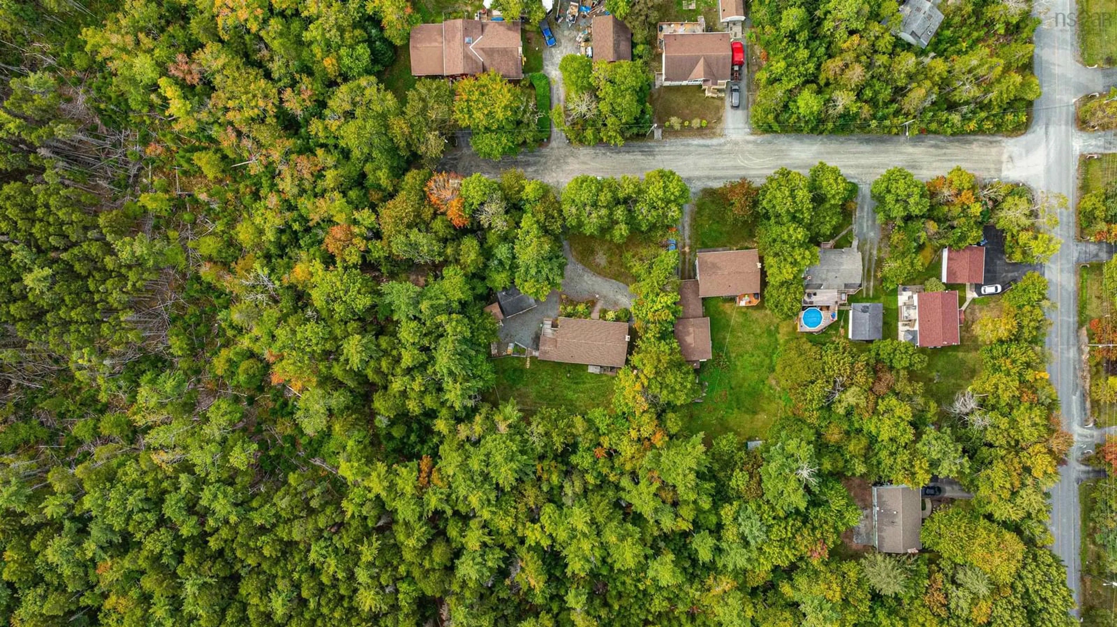 A pic from outside/outdoor area/front of a property/back of a property/a pic from drone, forest/trees view for 18 Reindeer Dr, Upper Sackville Nova Scotia B4E 3C1