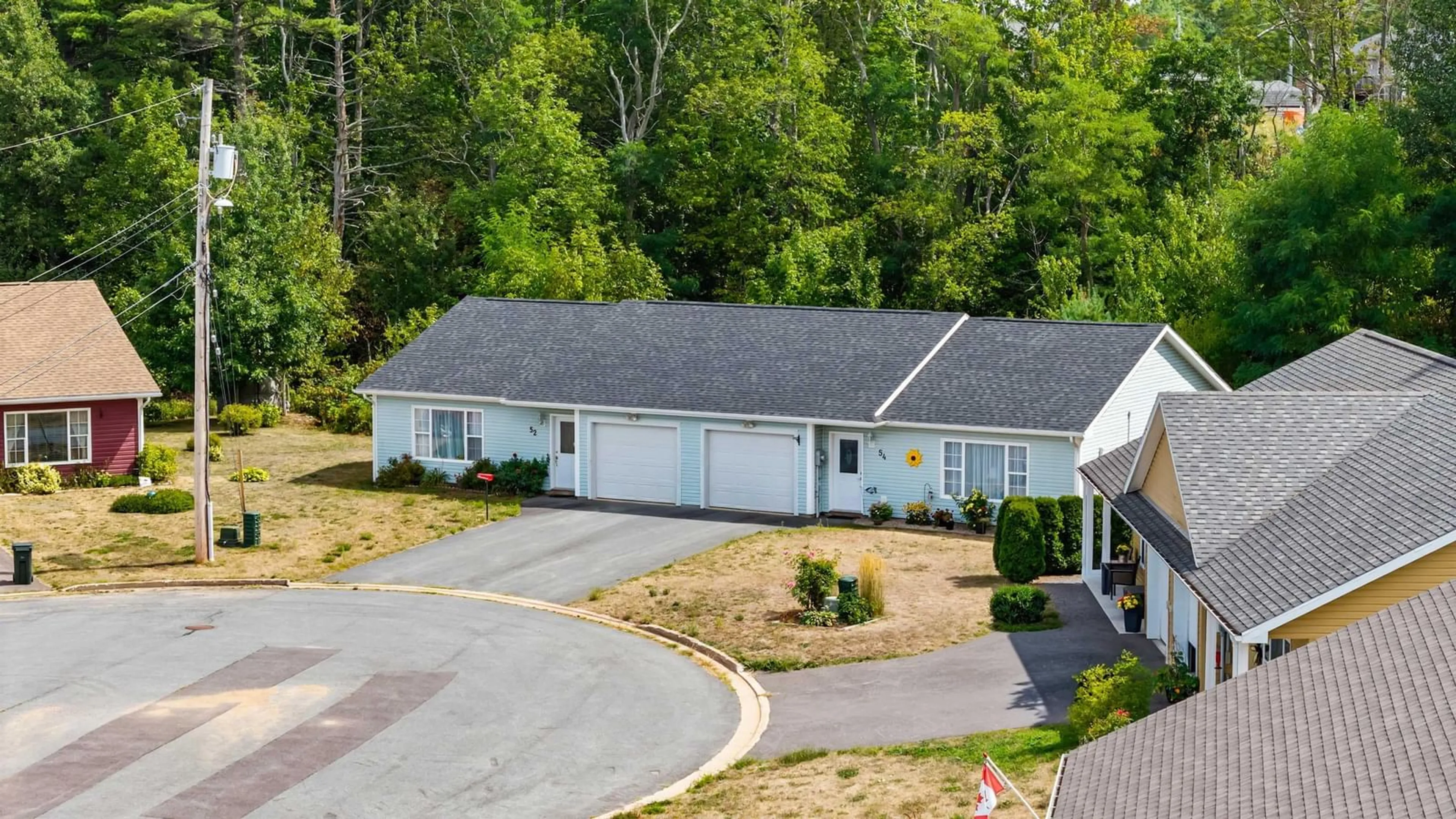 A pic from outside/outdoor area/front of a property/back of a property/a pic from drone, street for 54 Kimbrough Crt, Greenwich Nova Scotia B4P 2R2