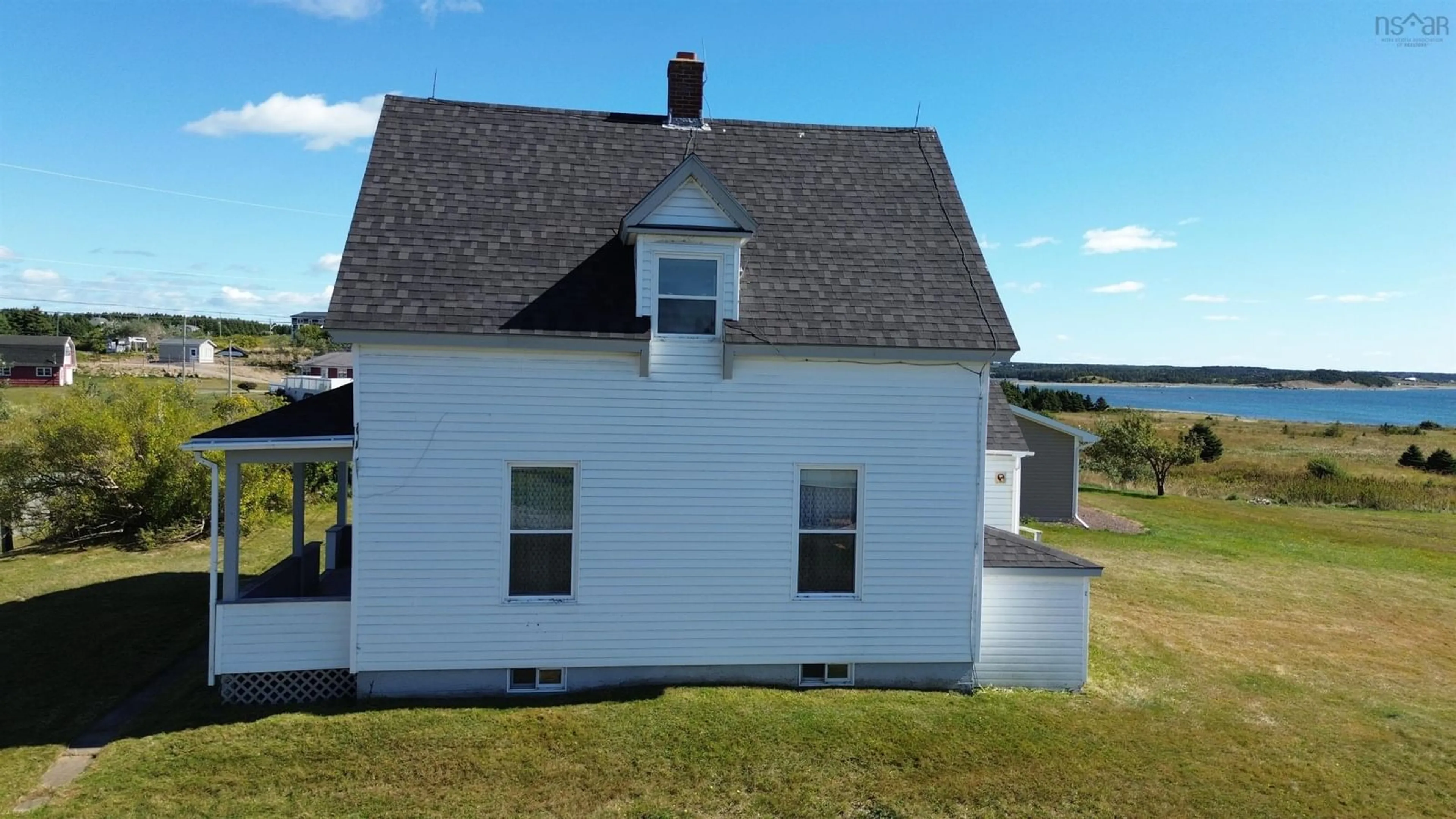 A pic from outside/outdoor area/front of a property/back of a property/a pic from drone, building for 156 Chapel Cove Rd, L'Ardoise Nova Scotia B0E 1S0