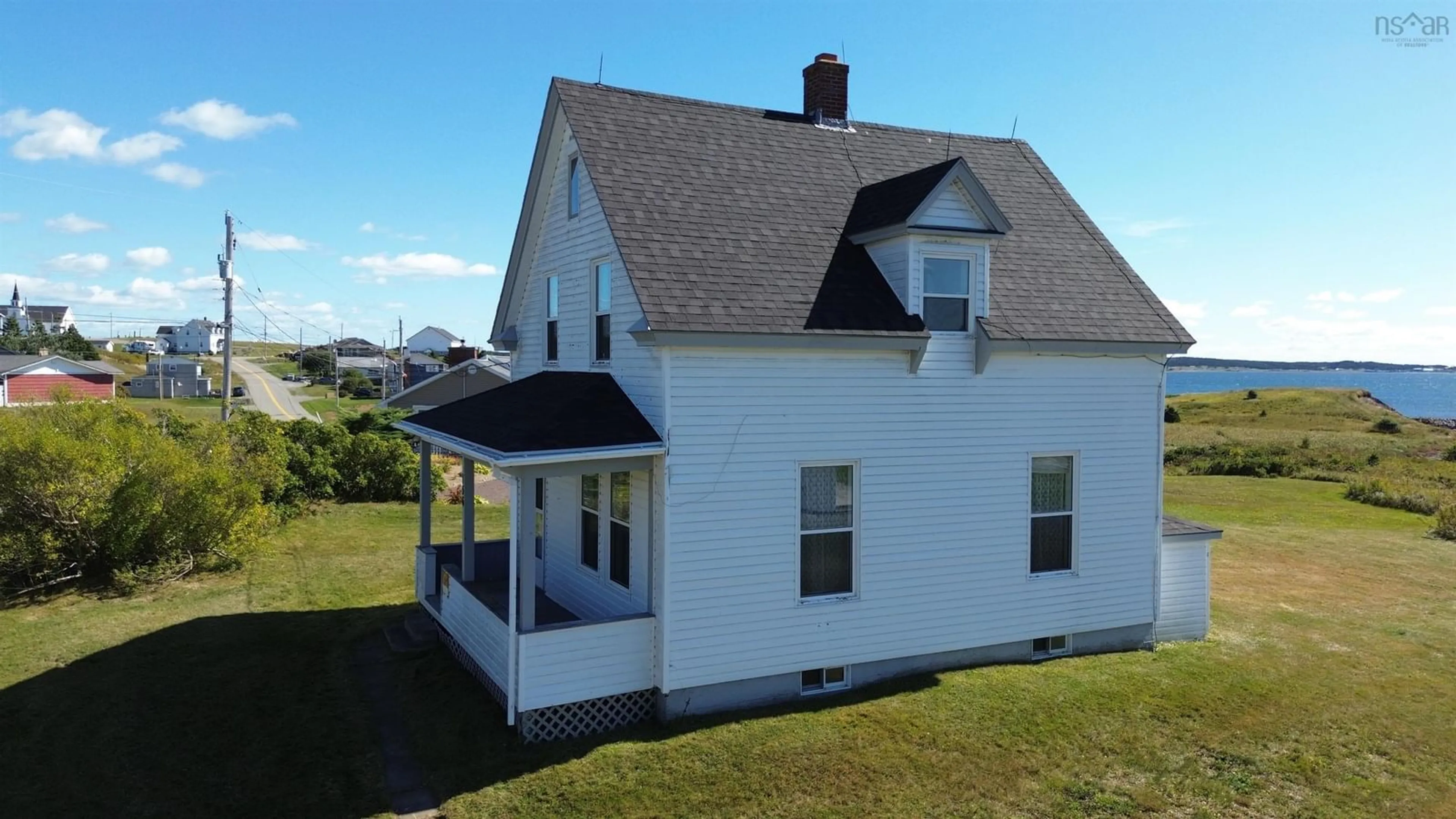 A pic from outside/outdoor area/front of a property/back of a property/a pic from drone, building for 156 Chapel Cove Rd, L'Ardoise Nova Scotia B0E 1S0