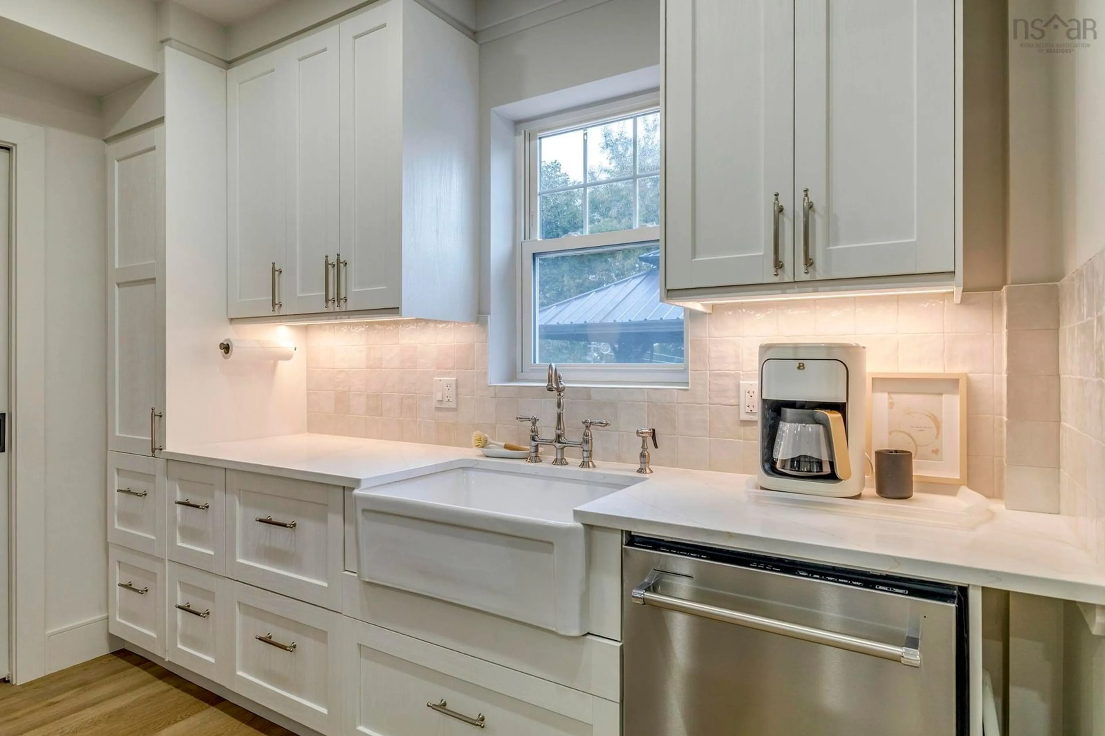Open concept kitchen, ceramic/tile floor for 126 Hillcrest Ave, New Glasgow Nova Scotia B2H 3T6