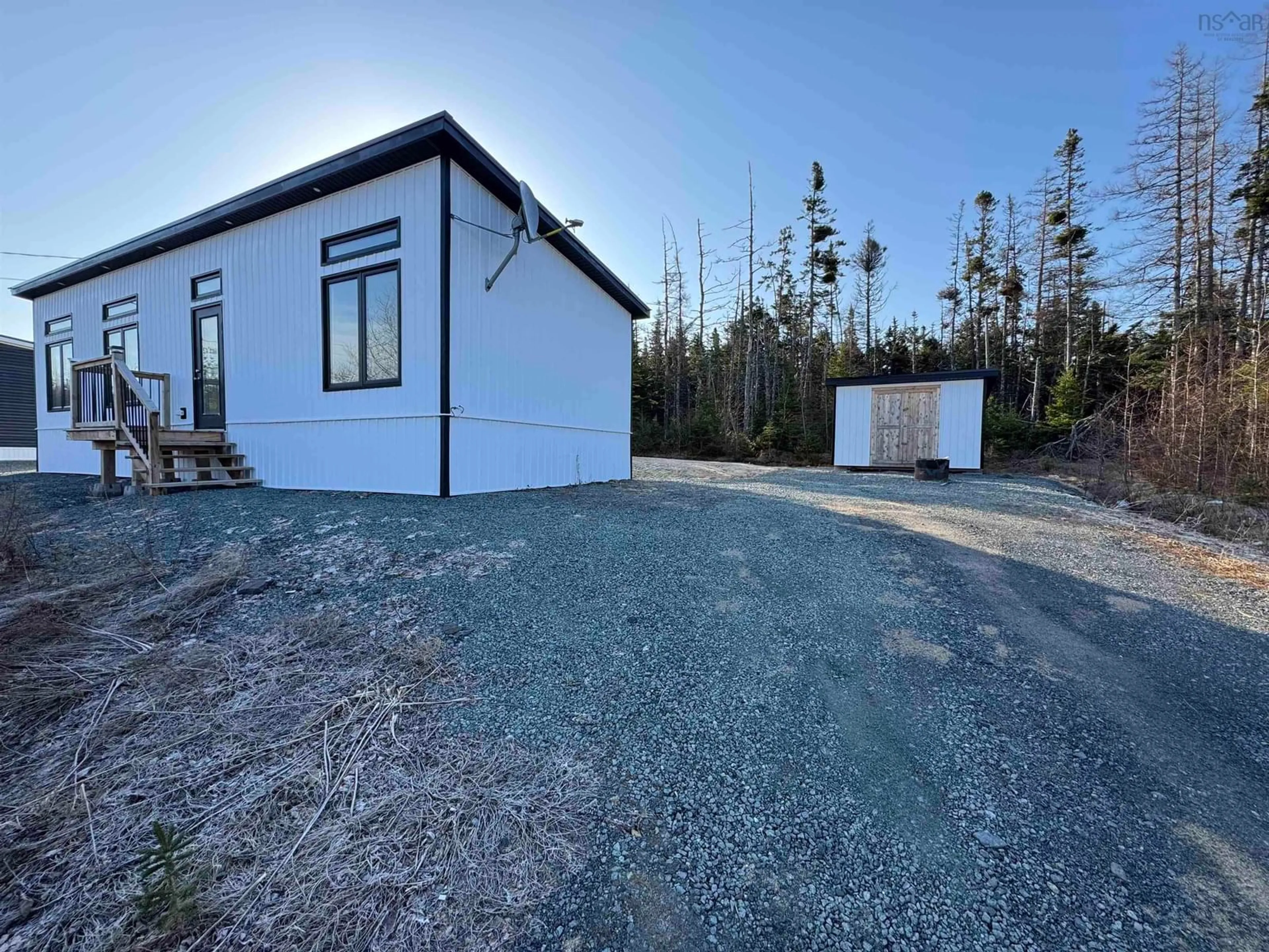 A pic from outside/outdoor area/front of a property/back of a property/a pic from drone, unknown for 16 Mcnamara Bend, Evanston Nova Scotia B0E 1J0