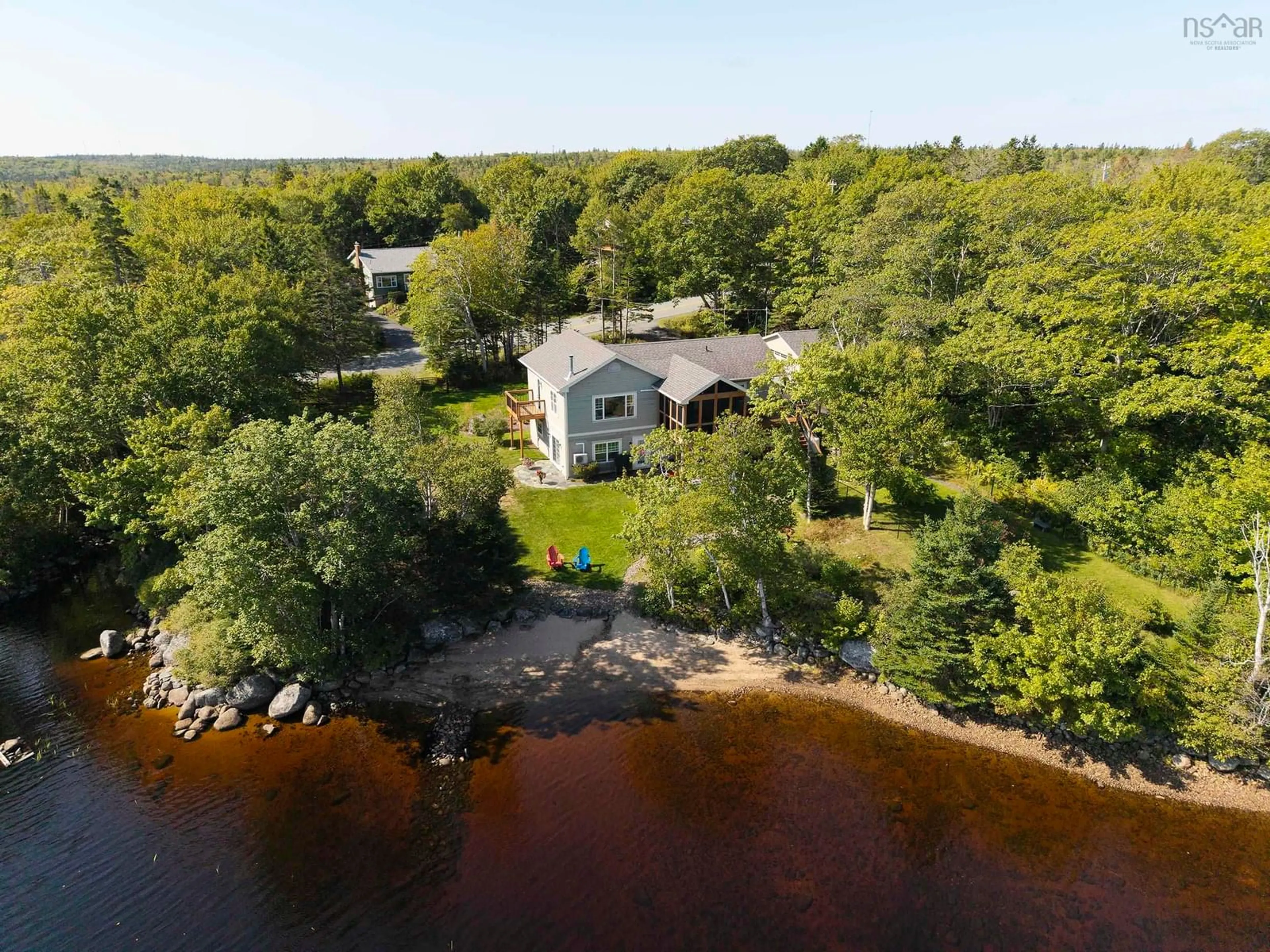 A pic from outside/outdoor area/front of a property/back of a property/a pic from drone, water/lake/river/ocean view for 490 Brookside Rd, Brookside Nova Scotia B3T 1T4