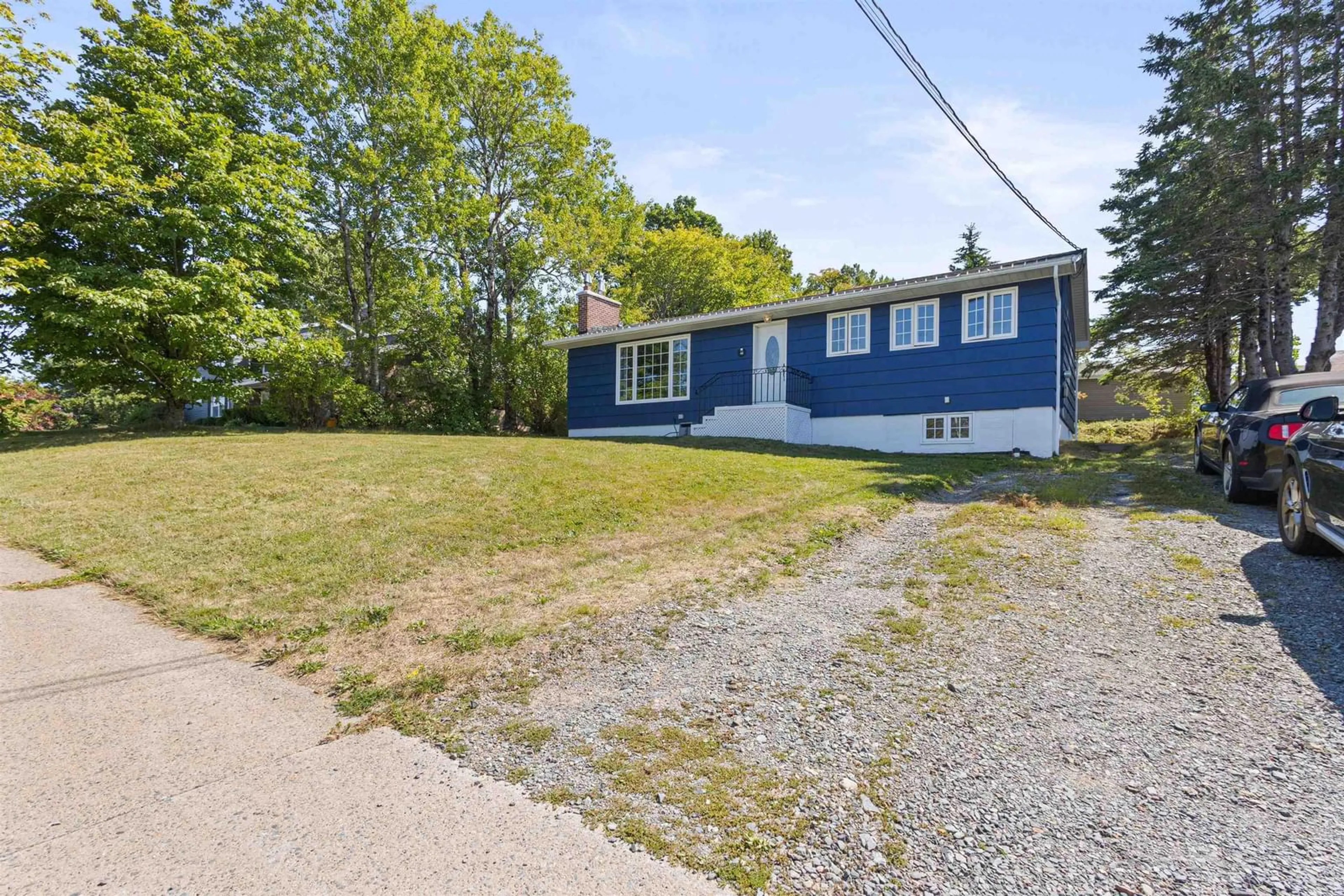 A pic from outside/outdoor area/front of a property/back of a property/a pic from drone, street for 49 Raymond Dr, Lower Sackville Nova Scotia B4C 1H3