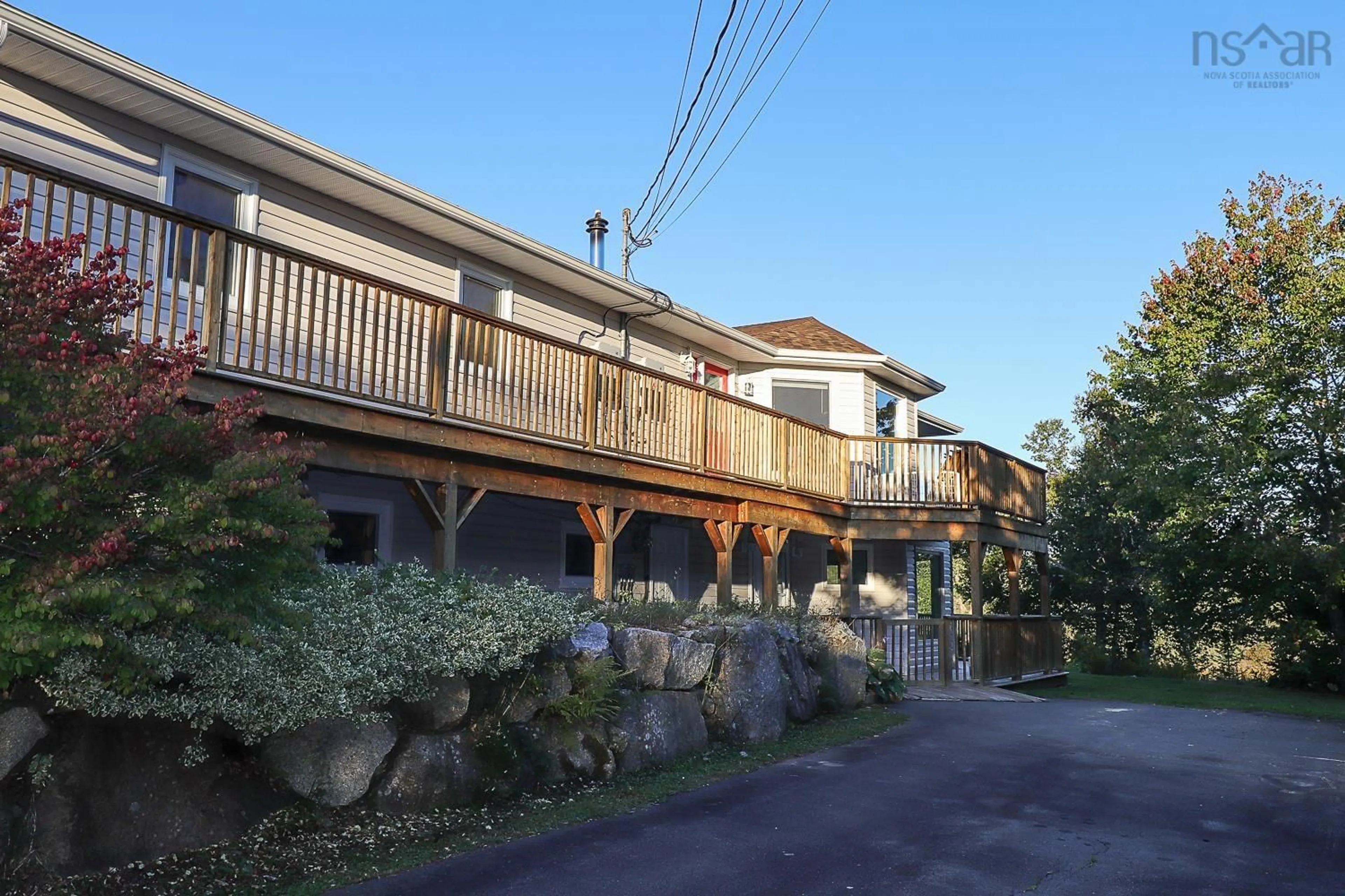 Patio, street for 80 Stoney Beach Rd, Whites Lake Nova Scotia B3T 1V9