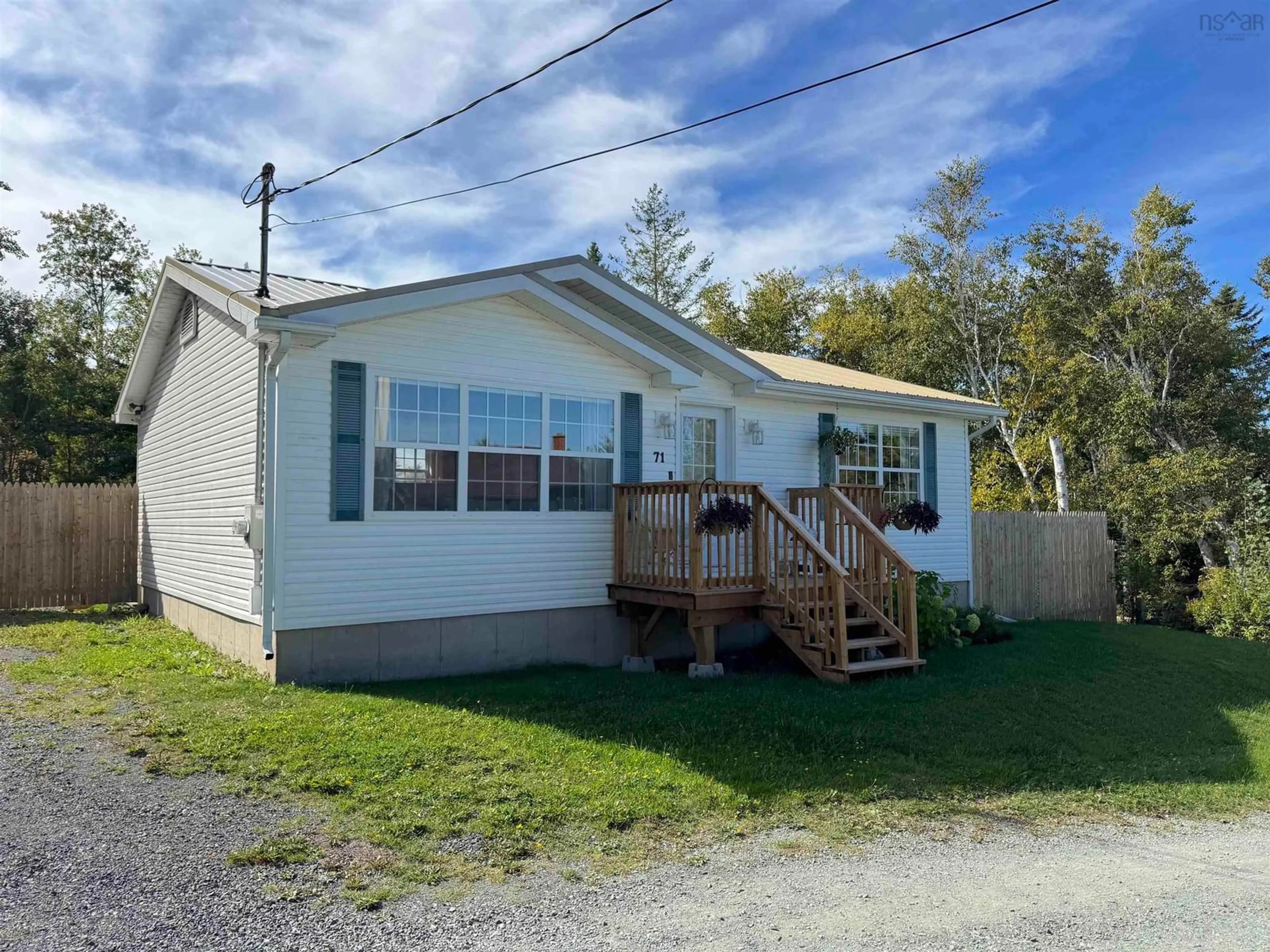 Home with vinyl exterior material, street for 71 Harbourview Rd, Little Harbour Nova Scotia B2H 5C6