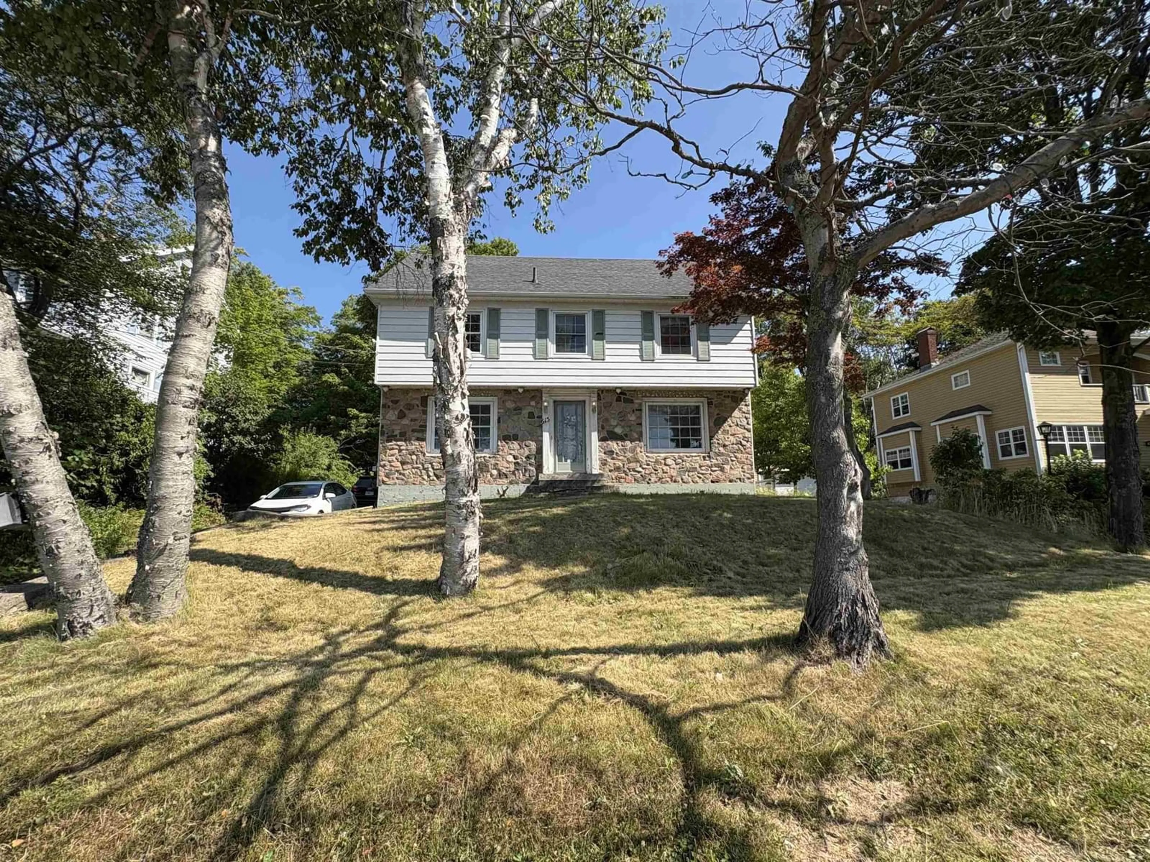A pic from outside/outdoor area/front of a property/back of a property/a pic from drone, street for 615 Kings Rd, Sydney Nova Scotia B1S 1B8