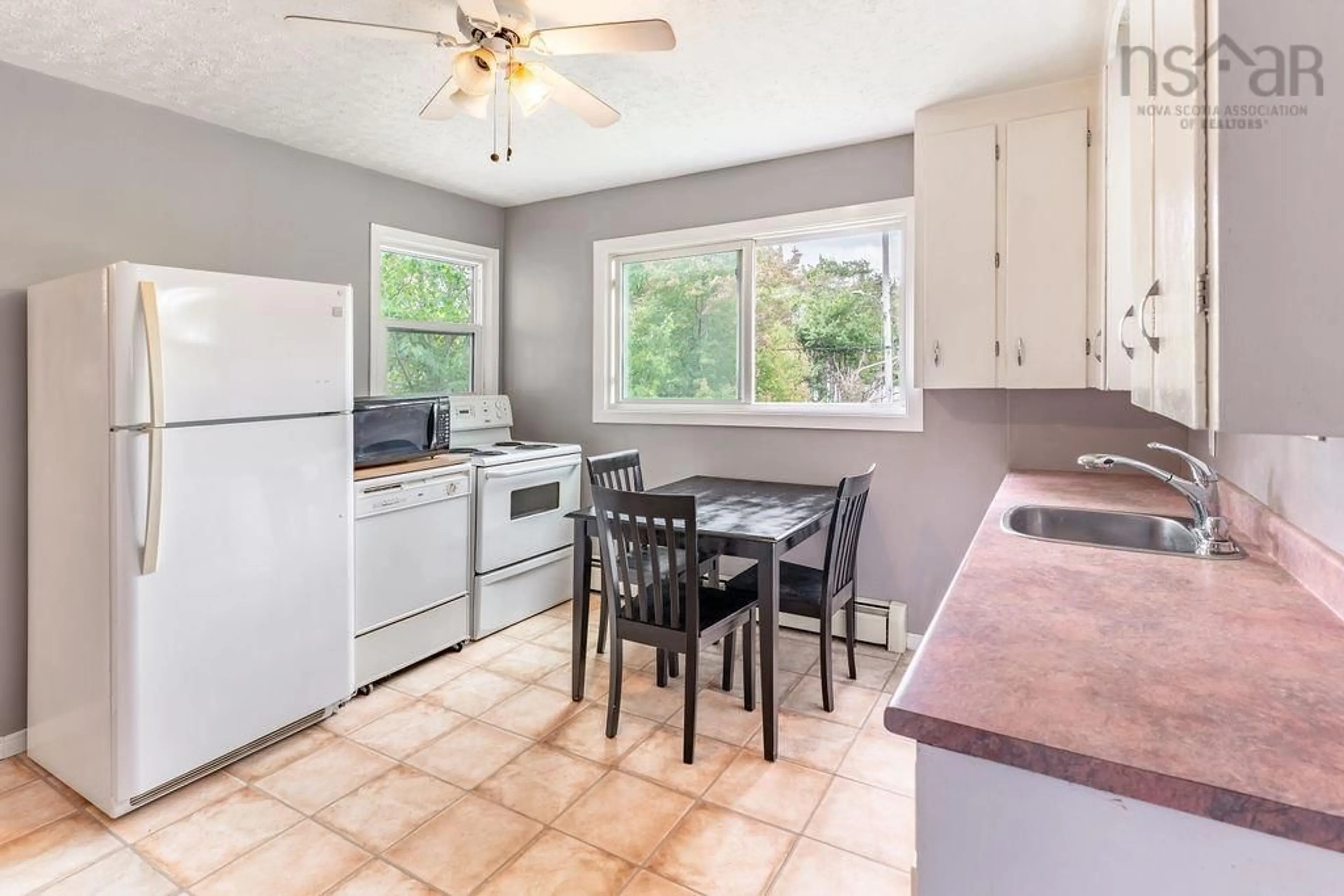 Standard kitchen, ceramic/tile floor for 15 Breezy Lane, Lake Echo Nova Scotia B3E 1L9