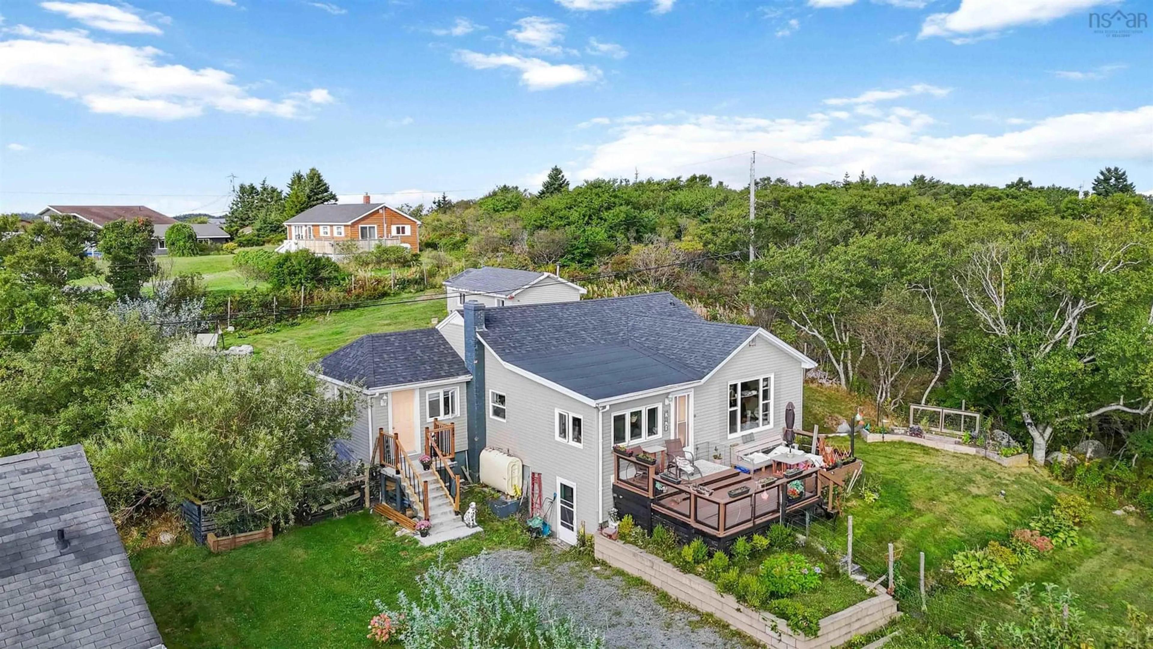 A pic from outside/outdoor area/front of a property/back of a property/a pic from drone, unknown for 21 Littles Rd, Terence Bay Nova Scotia B3T 1Y7