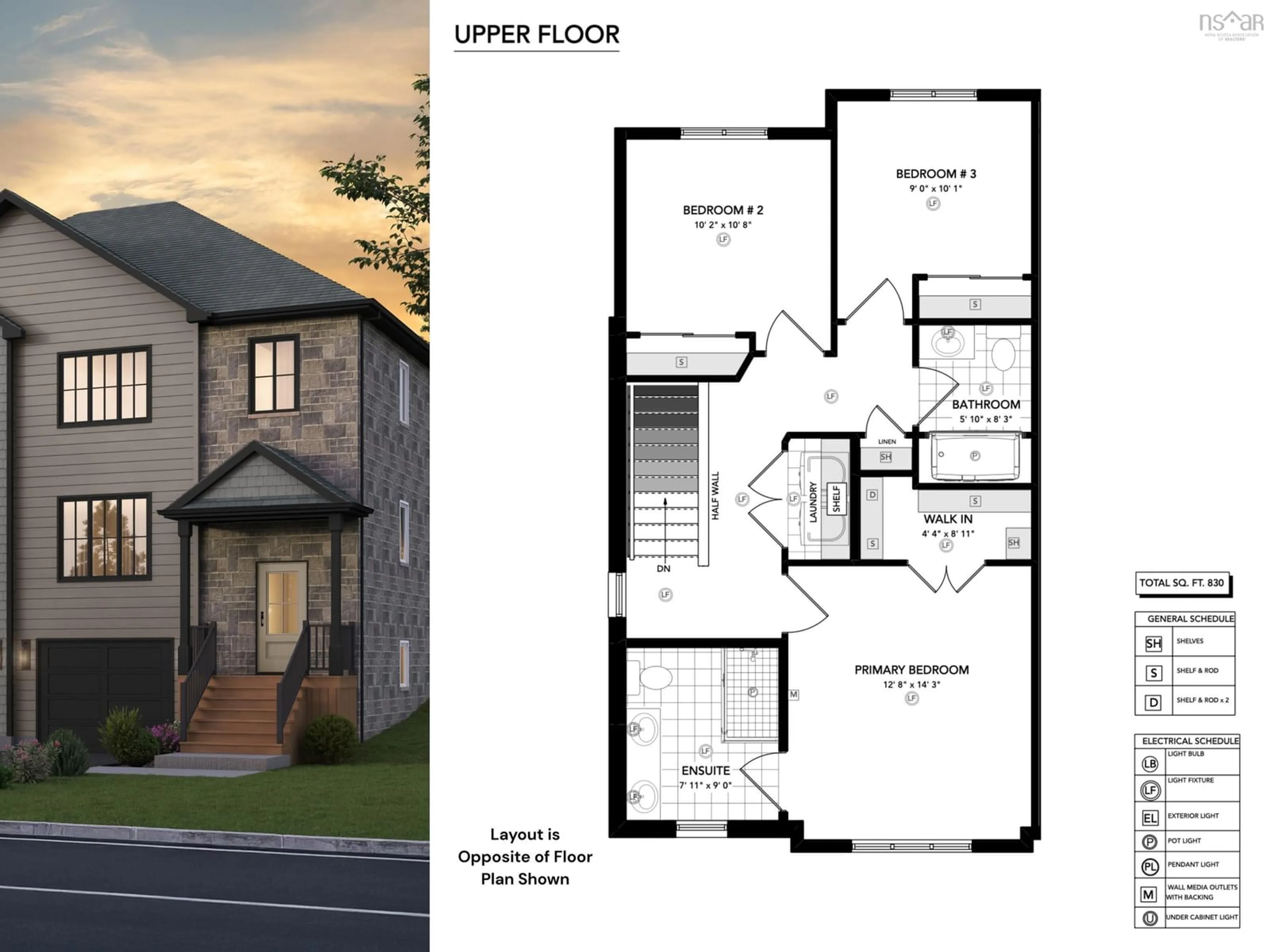 Floor plan for 65 Lew Cres #L043A, Lantz Nova Scotia B2S 2A5
