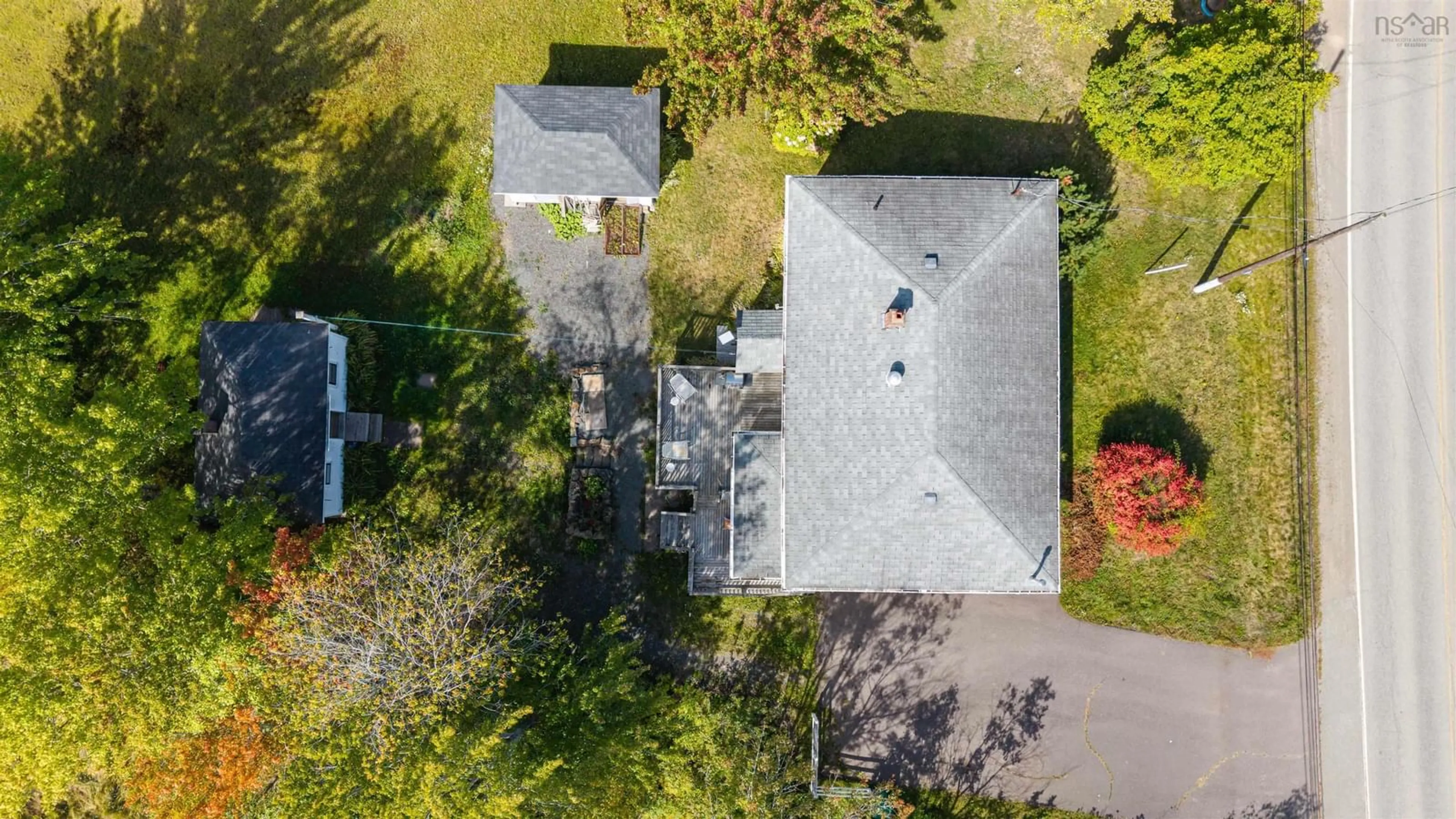 A pic from outside/outdoor area/front of a property/back of a property/a pic from drone, street for 4567 Pictou Landing Rd, Hillside Nova Scotia B0K 1X0