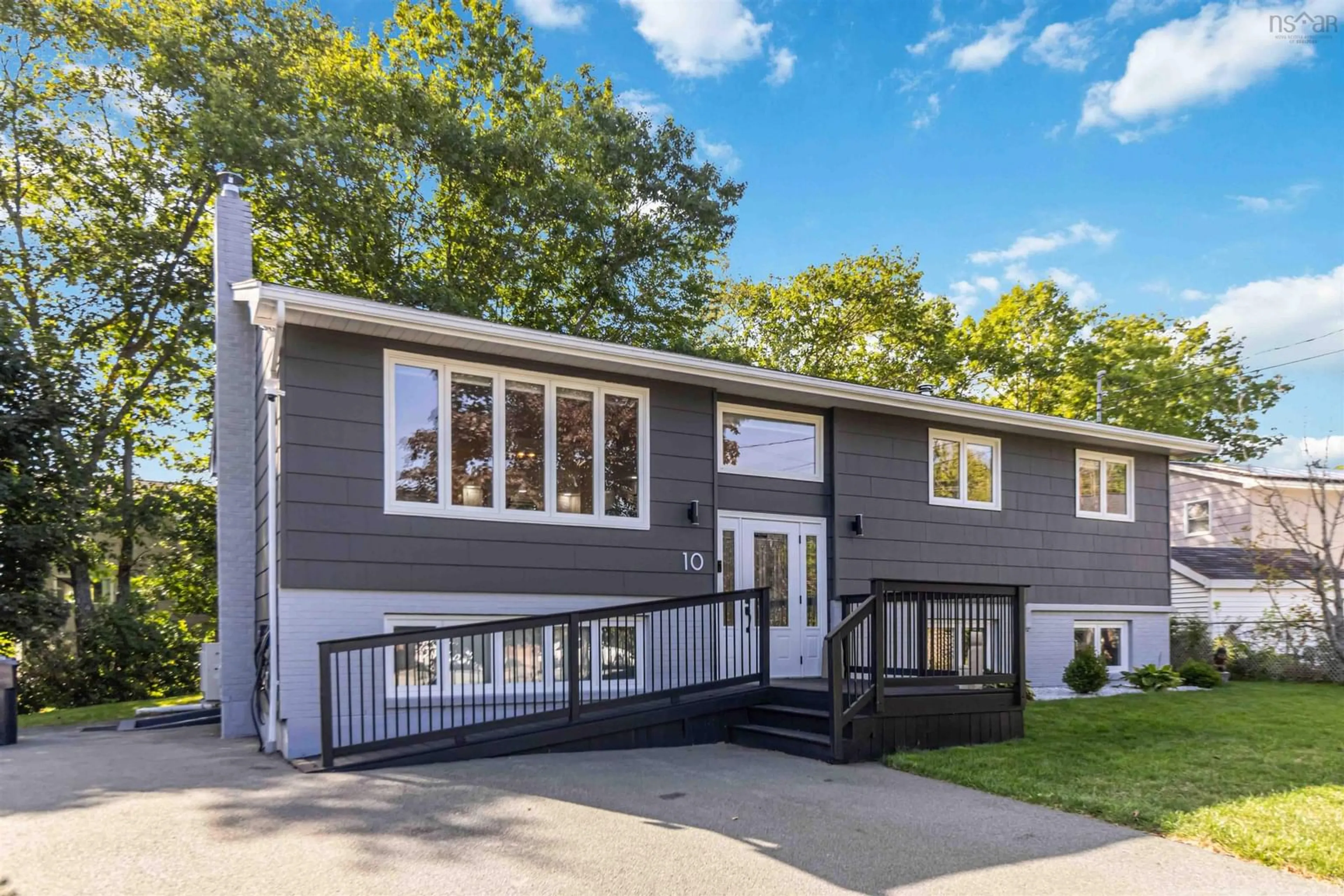 Home with vinyl exterior material, street for 10 Rosewood Crt, Bedford Nova Scotia B2V 2V6