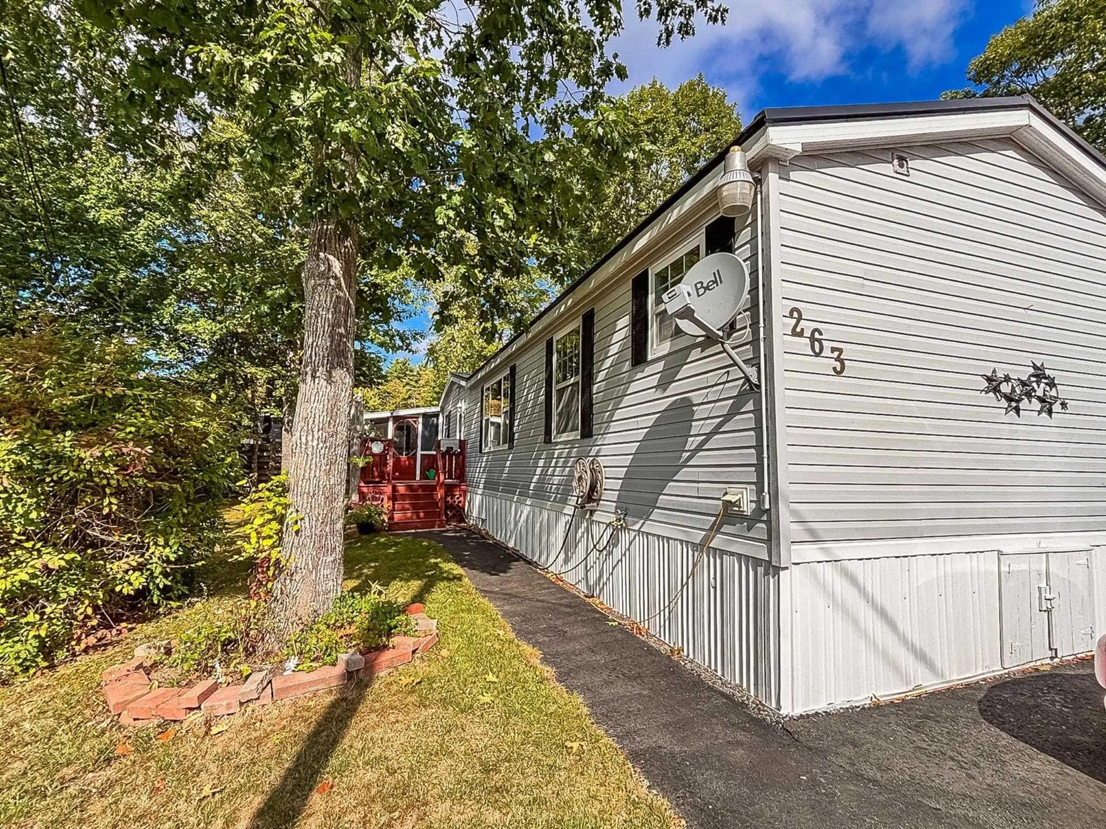 Home with vinyl exterior material, street for 263 Seasons Dr, Bridgewater Nova Scotia B4V 3W1