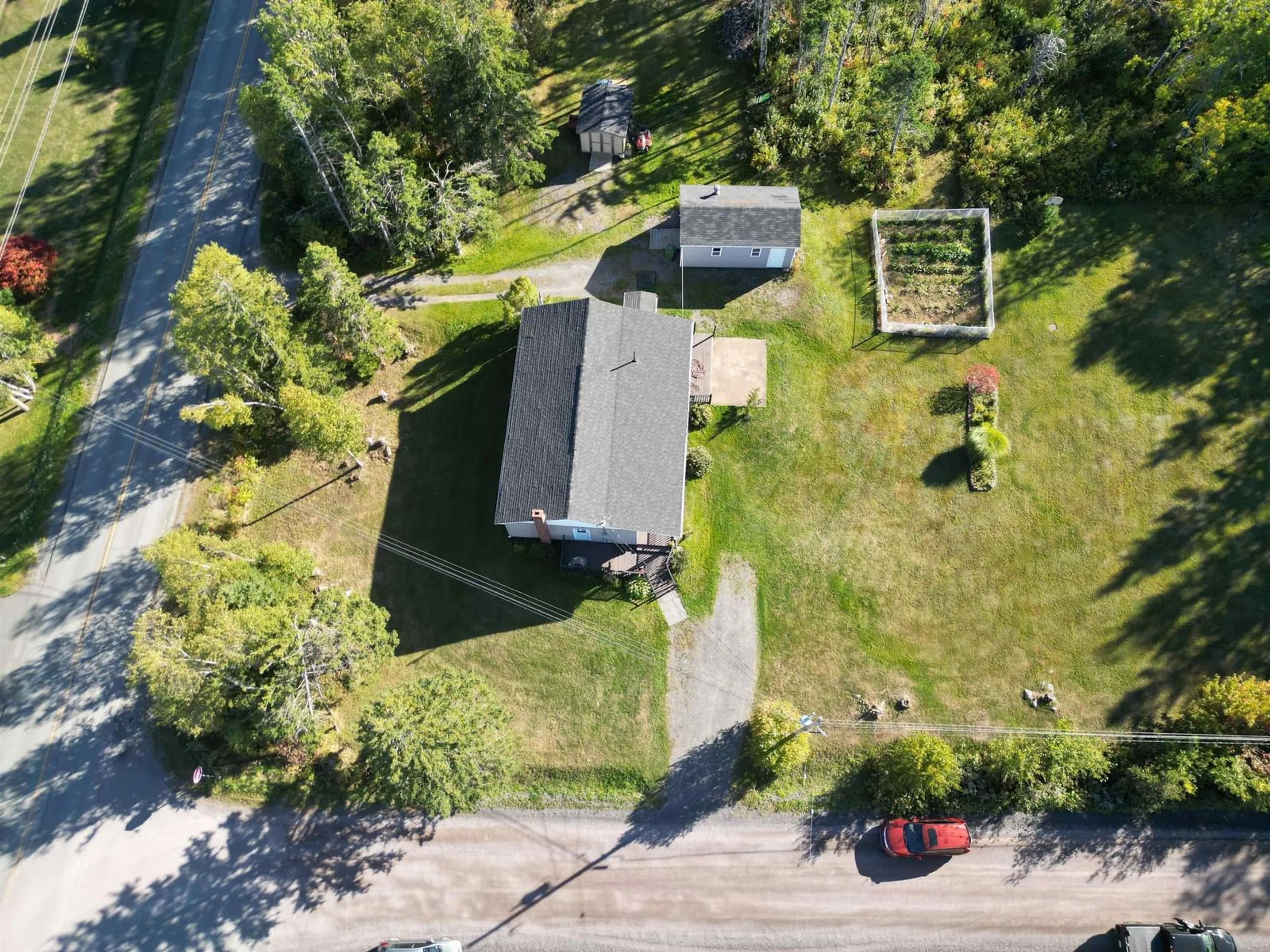 A pic from outside/outdoor area/front of a property/back of a property/a pic from drone, street for 555 Foxbrook Rd, Fox Brook Nova Scotia B0K 1S0