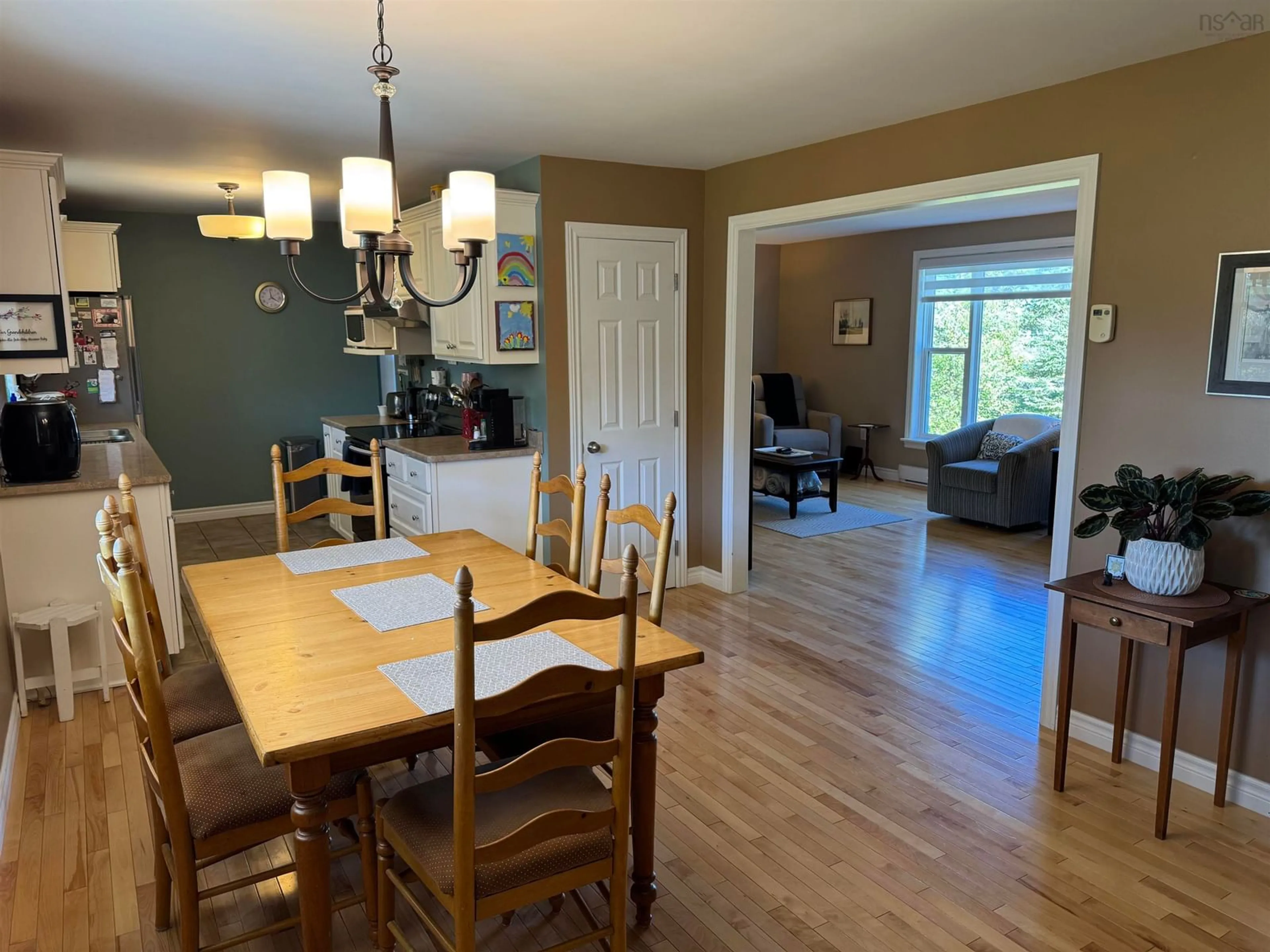 Dining room, wood/laminate floor for 555 Foxbrook Rd, Fox Brook Nova Scotia B0K 1S0