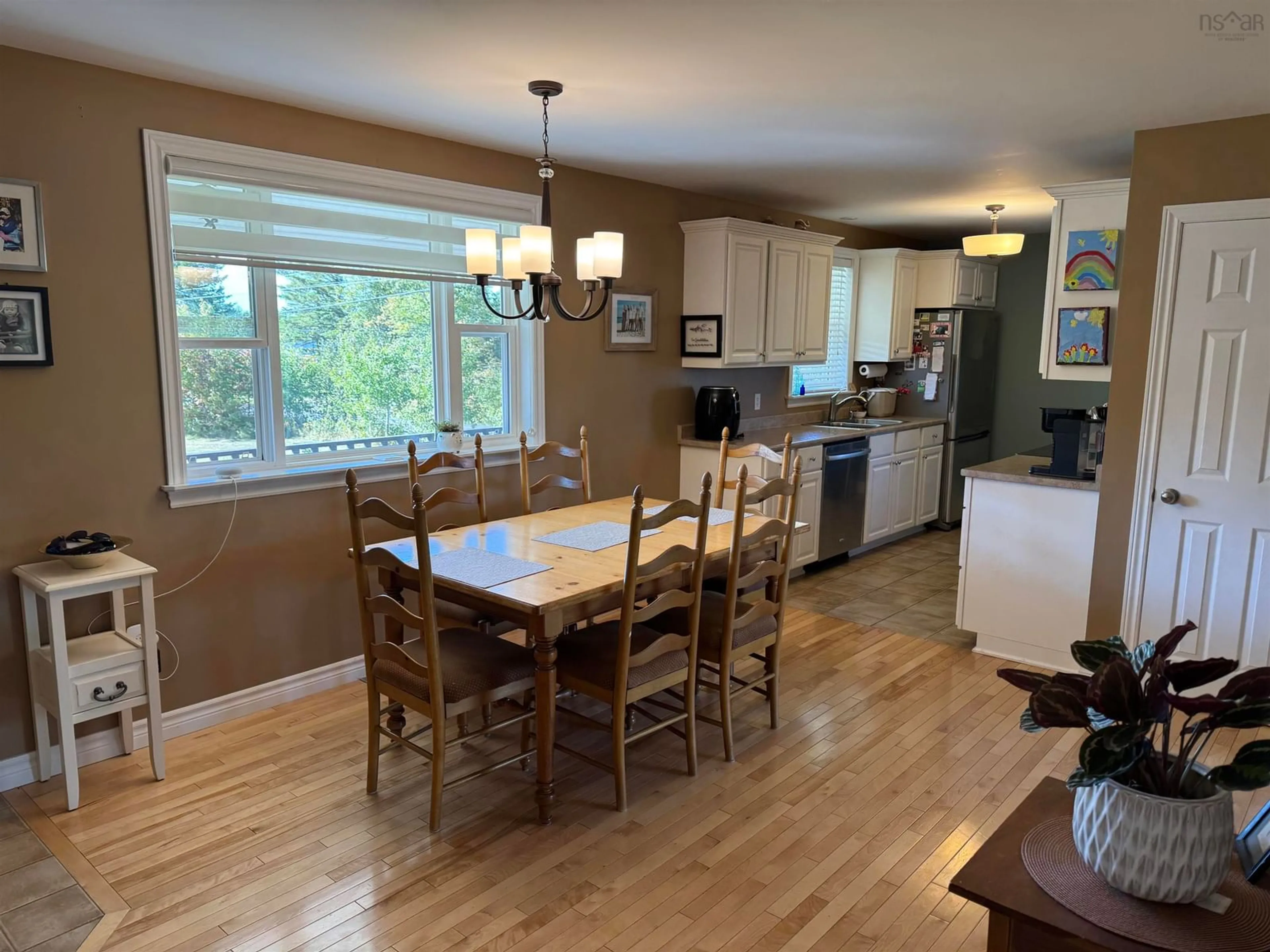 Open concept kitchen, wood/laminate floor for 555 Foxbrook Rd, Fox Brook Nova Scotia B0K 1S0