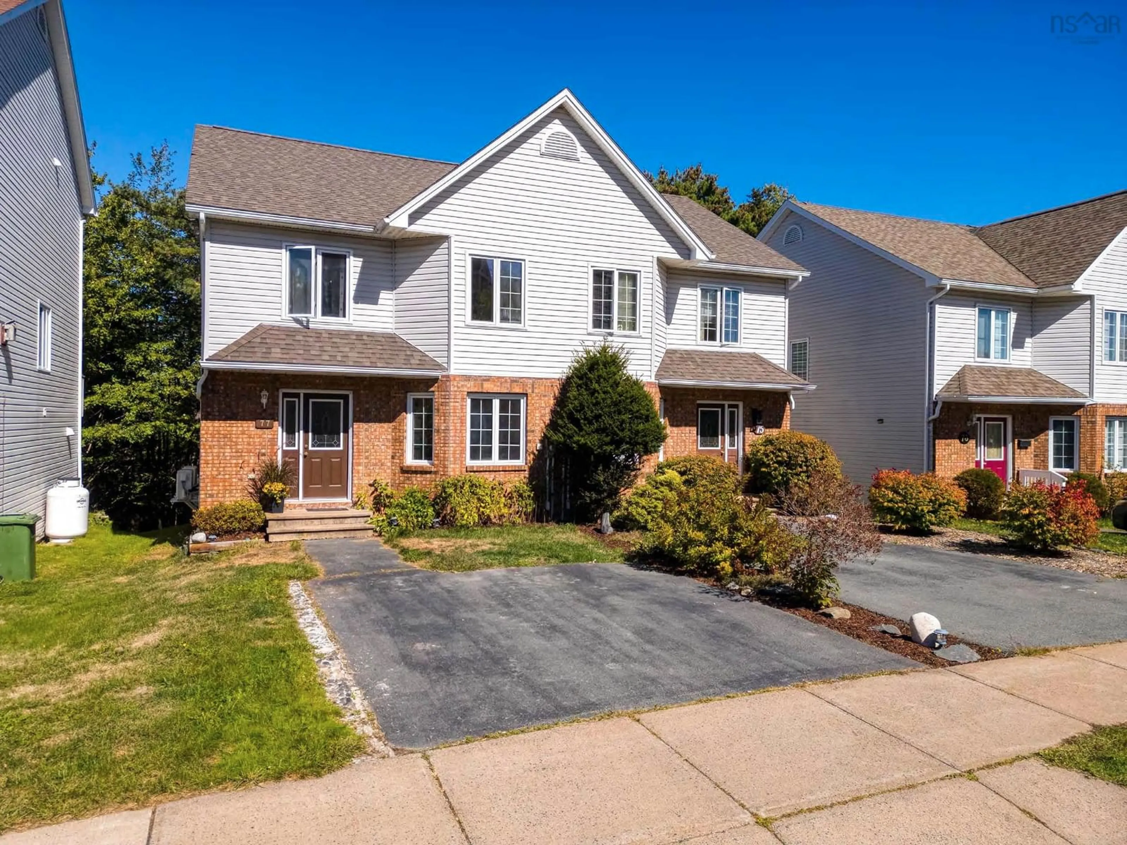 Home with brick exterior material, street for 77 Amin St, Bedford Nova Scotia B4A 4B8