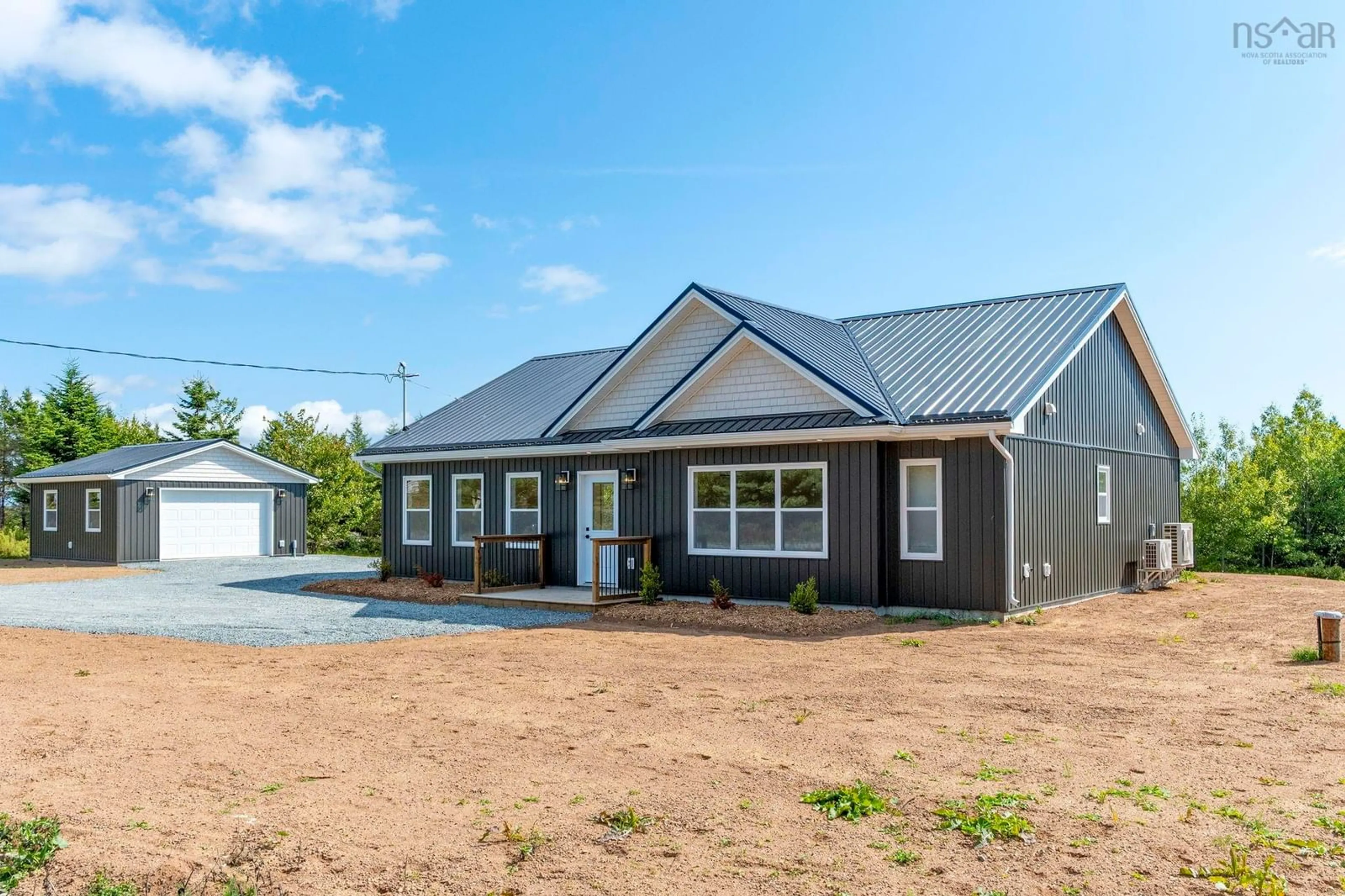 Home with vinyl exterior material, street for 36 Alvewa Dr, Myers Point Nova Scotia B0J 1P0