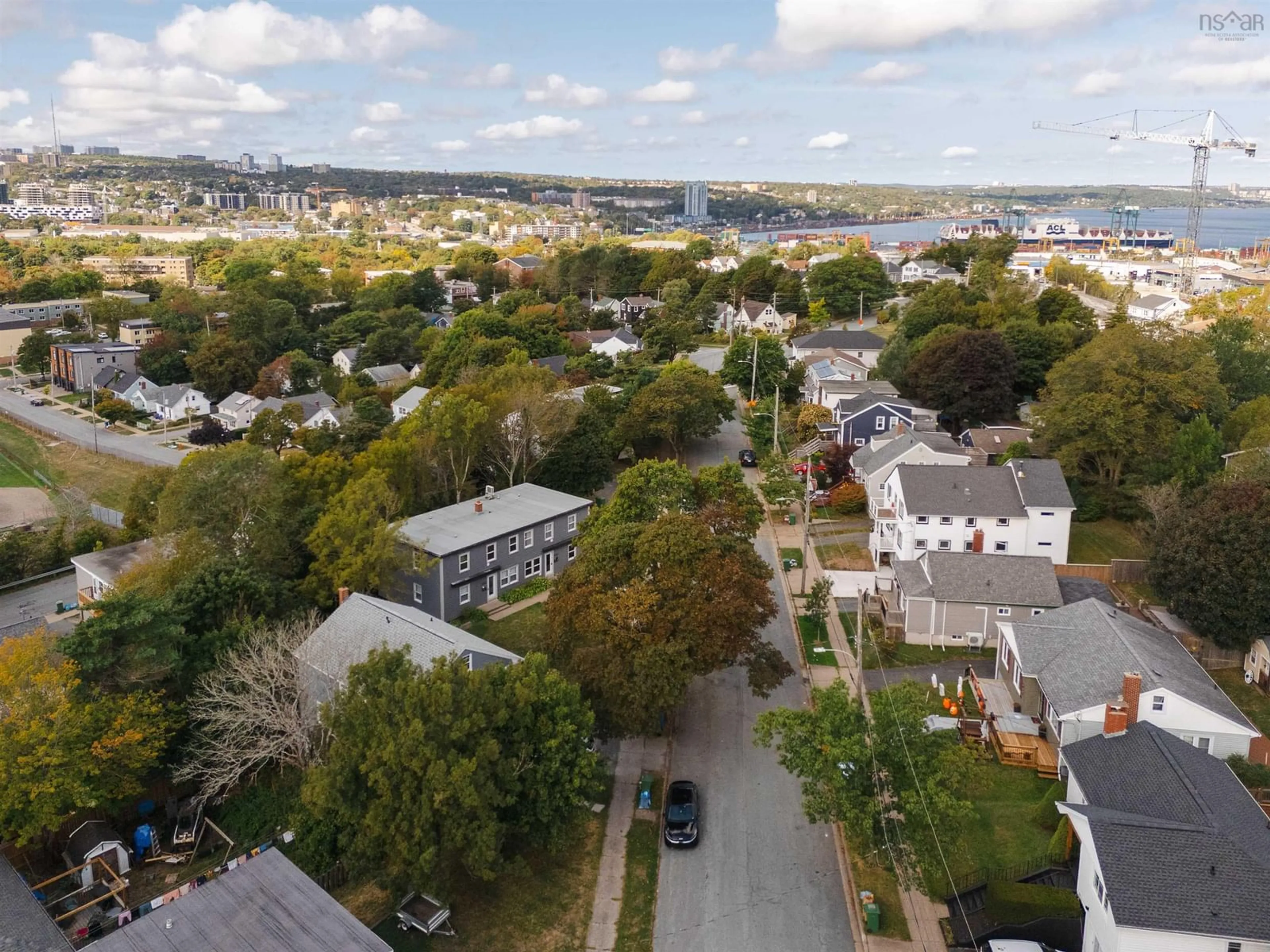 A pic from outside/outdoor area/front of a property/back of a property/a pic from drone, city buildings view from balcony for 3420/3430 Claremont St, Halifax Nova Scotia B3L 3L7