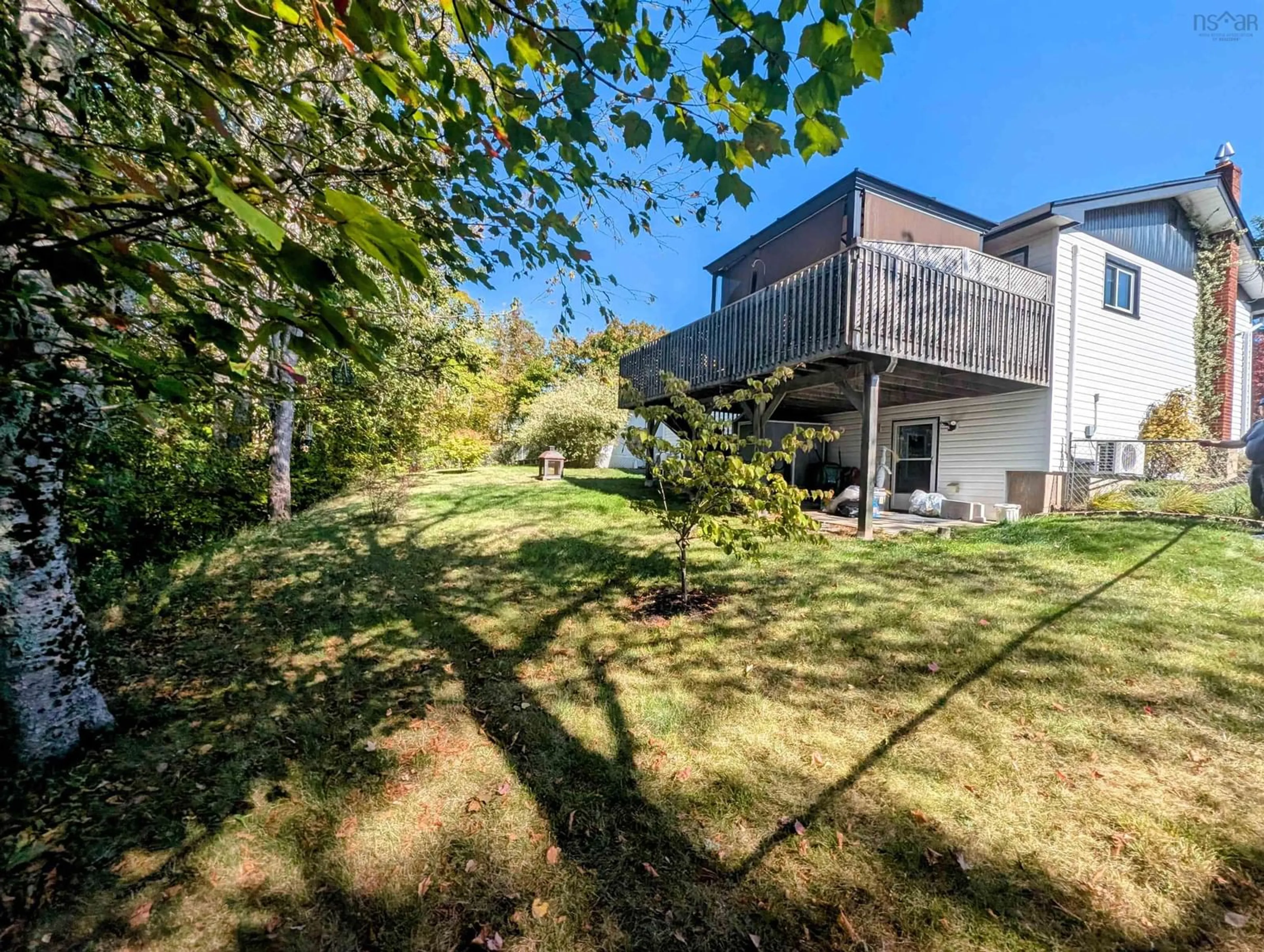 A pic from outside/outdoor area/front of a property/back of a property/a pic from drone, forest/trees view for 129 Quaker Cres, Lower Sackville Nova Scotia B4C 2Z2