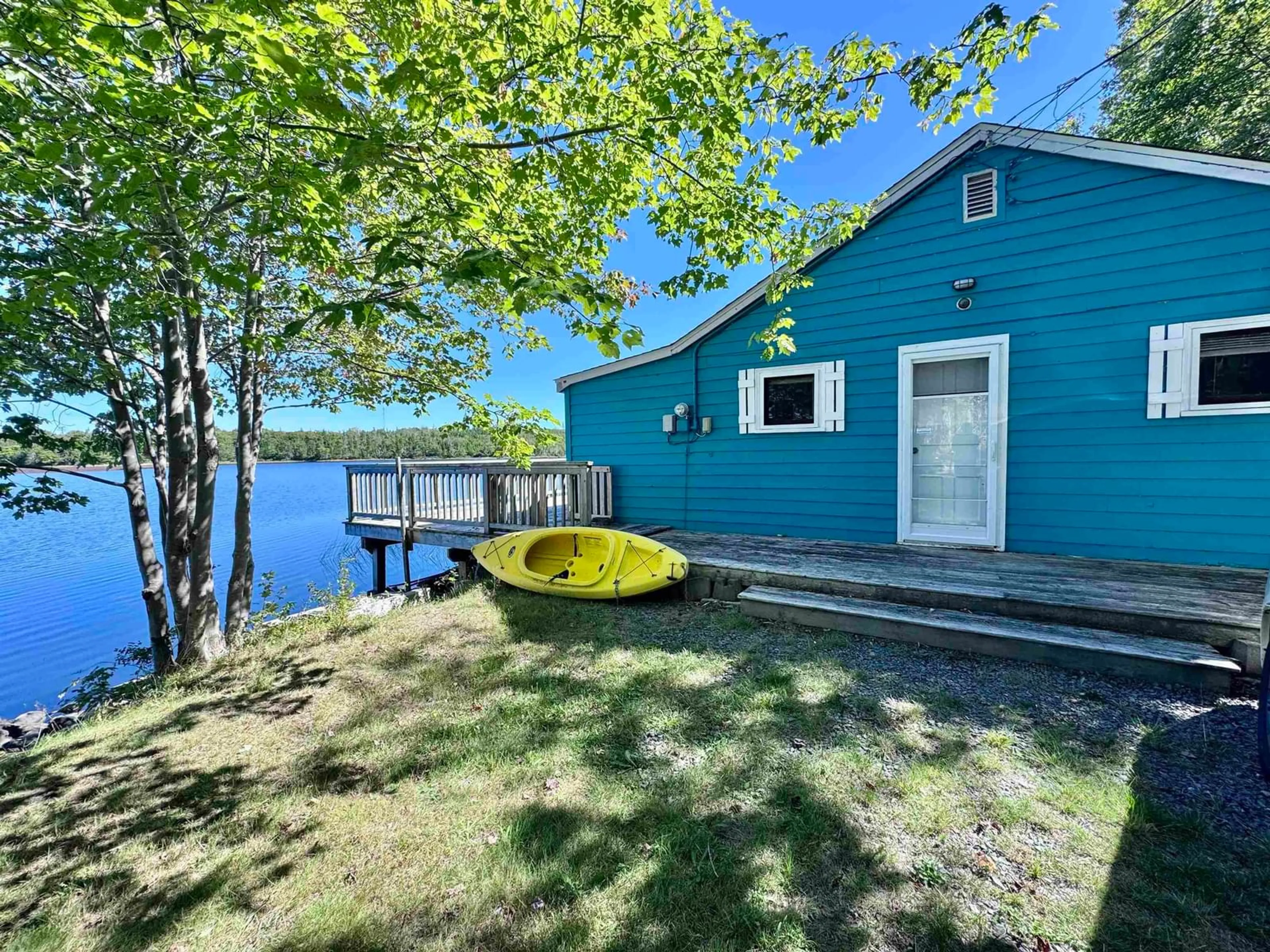 A pic from outside/outdoor area/front of a property/back of a property/a pic from drone, water/lake/river/ocean view for 5218 Clam Harbour Rd, Lake Charlotte Nova Scotia B0J 2L0