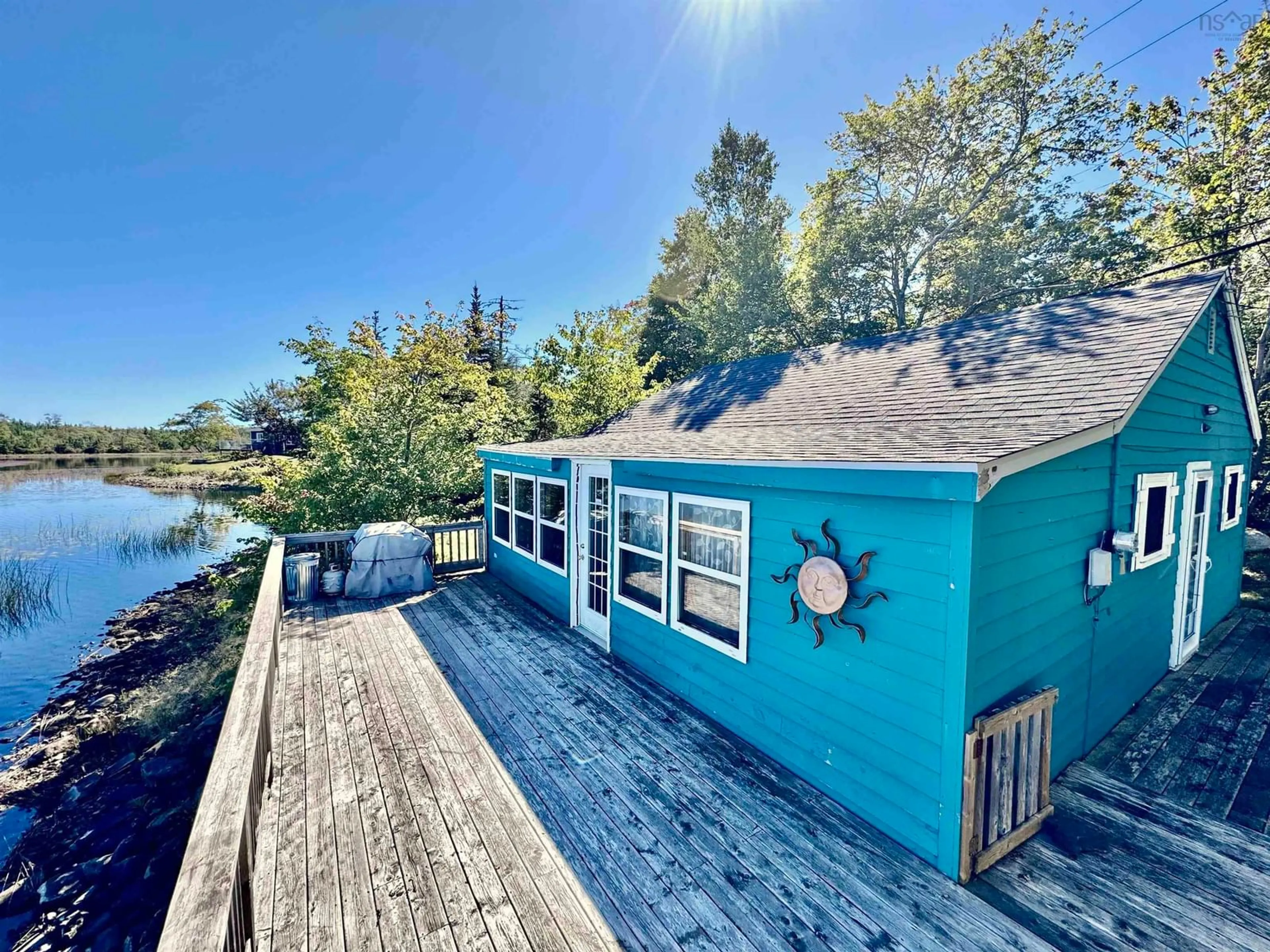 A pic from outside/outdoor area/front of a property/back of a property/a pic from drone, water/lake/river/ocean view for 5218 Clam Harbour Rd, Lake Charlotte Nova Scotia B0J 2L0