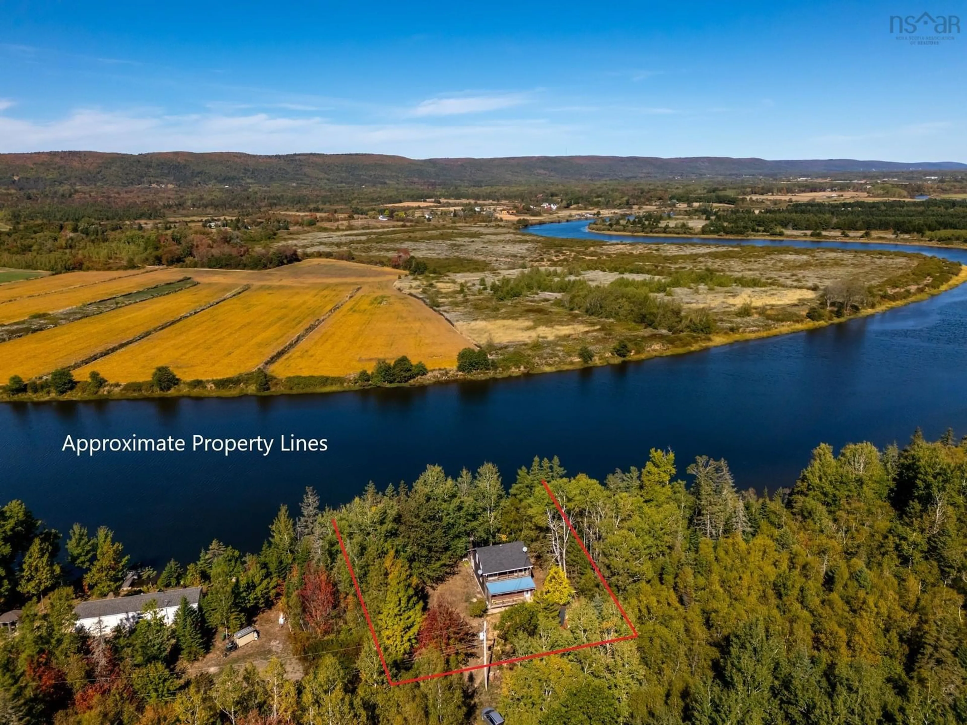 A pic from outside/outdoor area/front of a property/back of a property/a pic from drone, water/lake/river/ocean view for 39 Mailman Lane, Centrelea Nova Scotia B0S 1C0