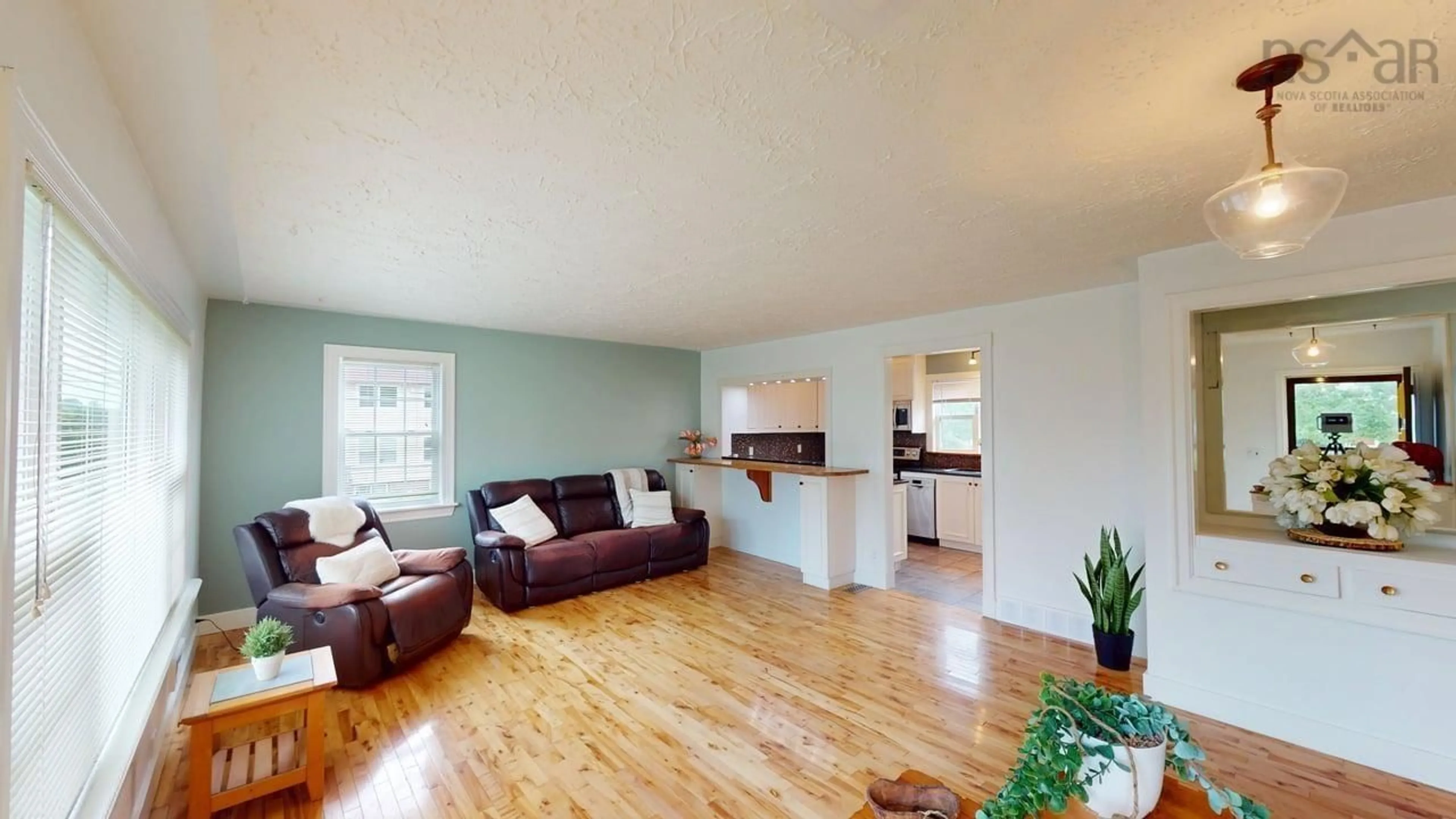 Living room with furniture, wood/laminate floor for 47 Macdonald St, Antigonish Nova Scotia B2G 1M6